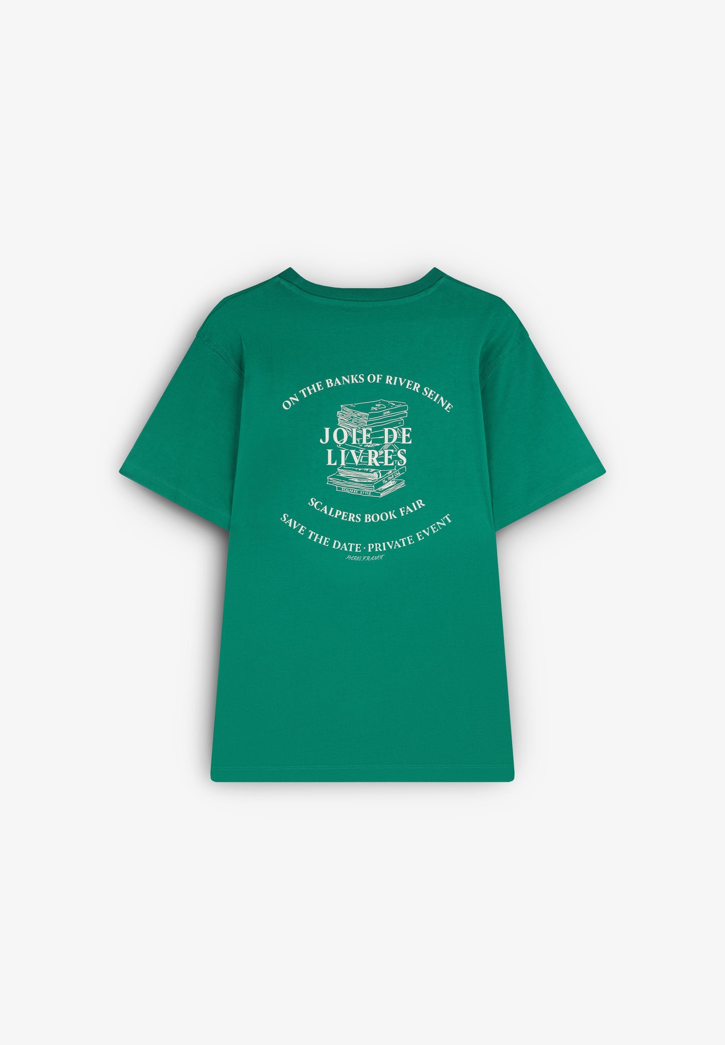 CAMISETA PRINT TRASERO LIBROS