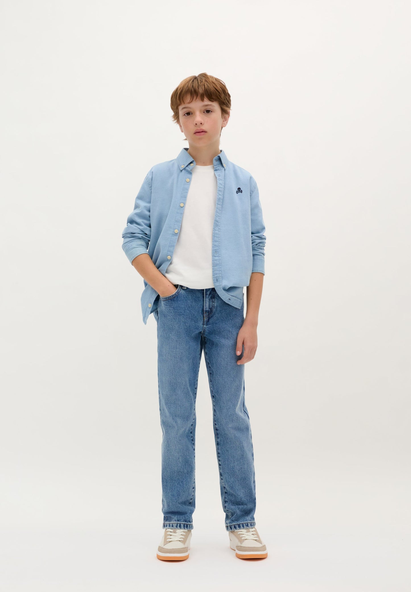 CAMISA DENIM CUELLO BOTONES