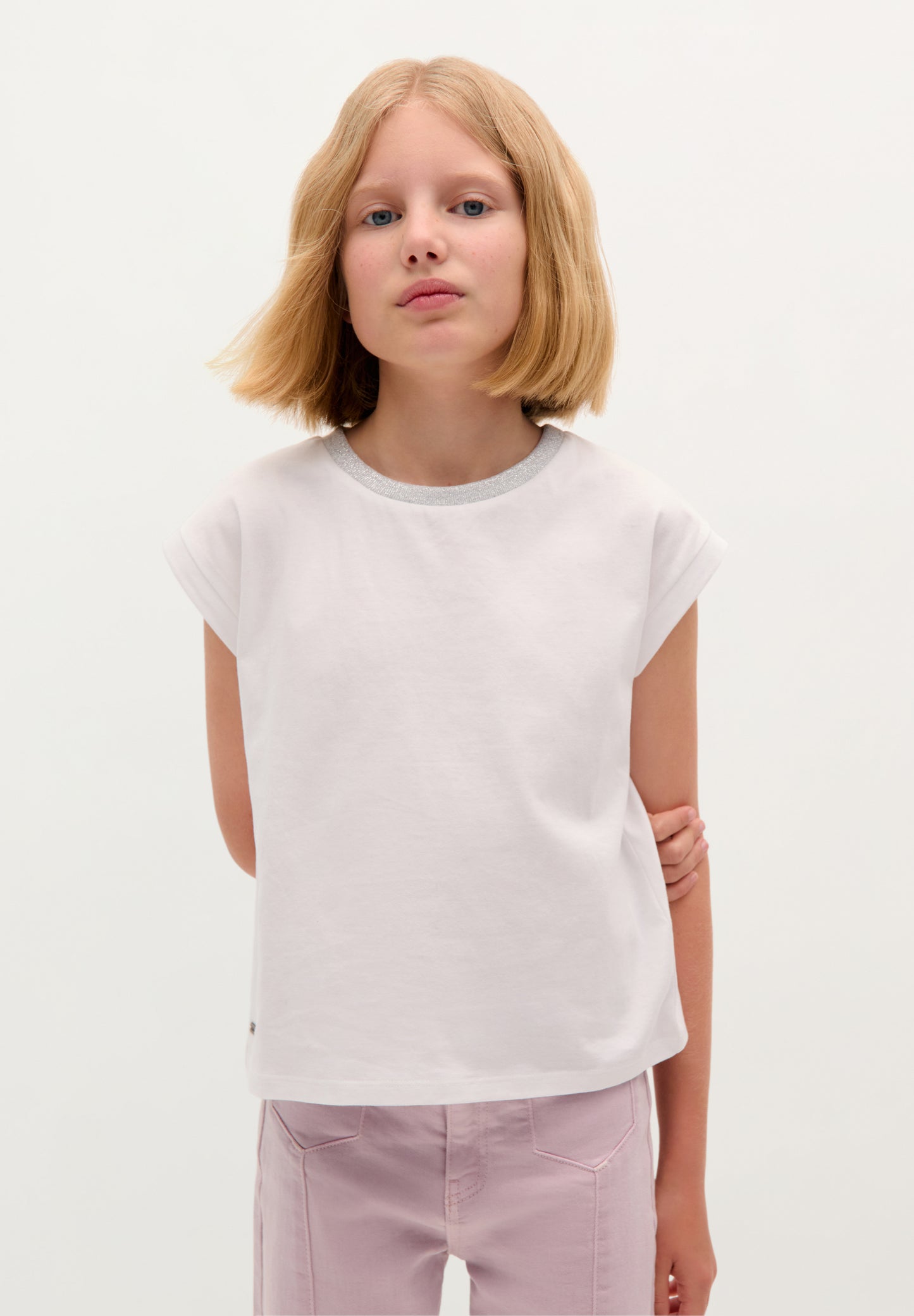 SCGLITTER SKULL TEE GIRLS