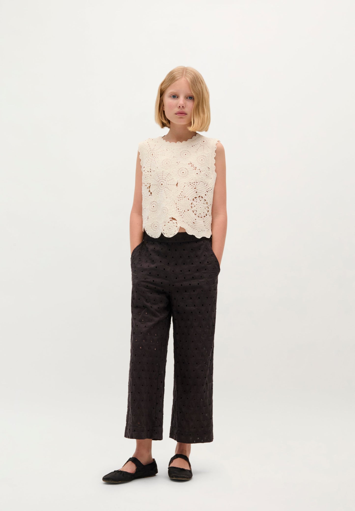 TOP CROCHET FLORES