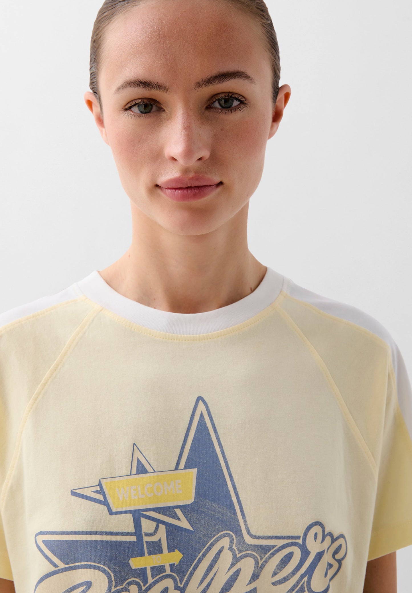 CAMISETA BICOLOR PRINT FRONTAL