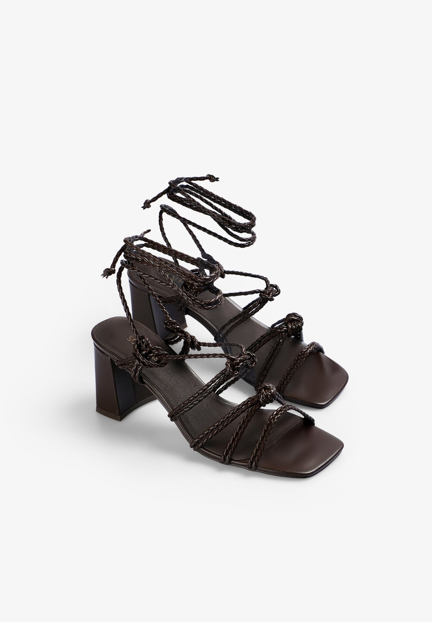 SANDALIAS TACÓN PIEL