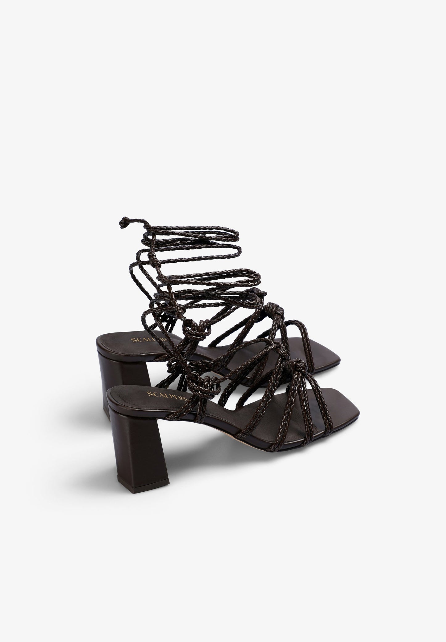 SANDALIAS TACÓN PIEL