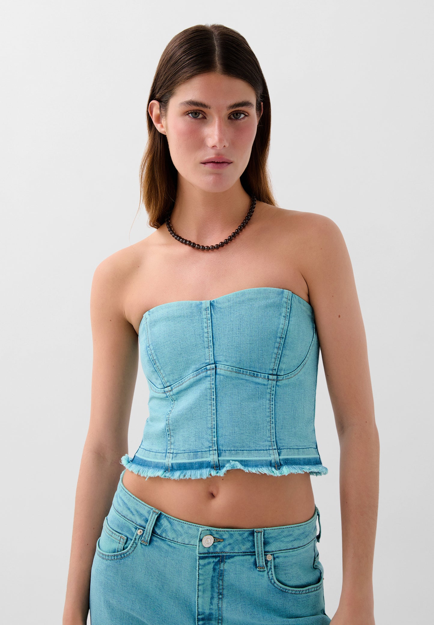 TOP CORSET DENIM