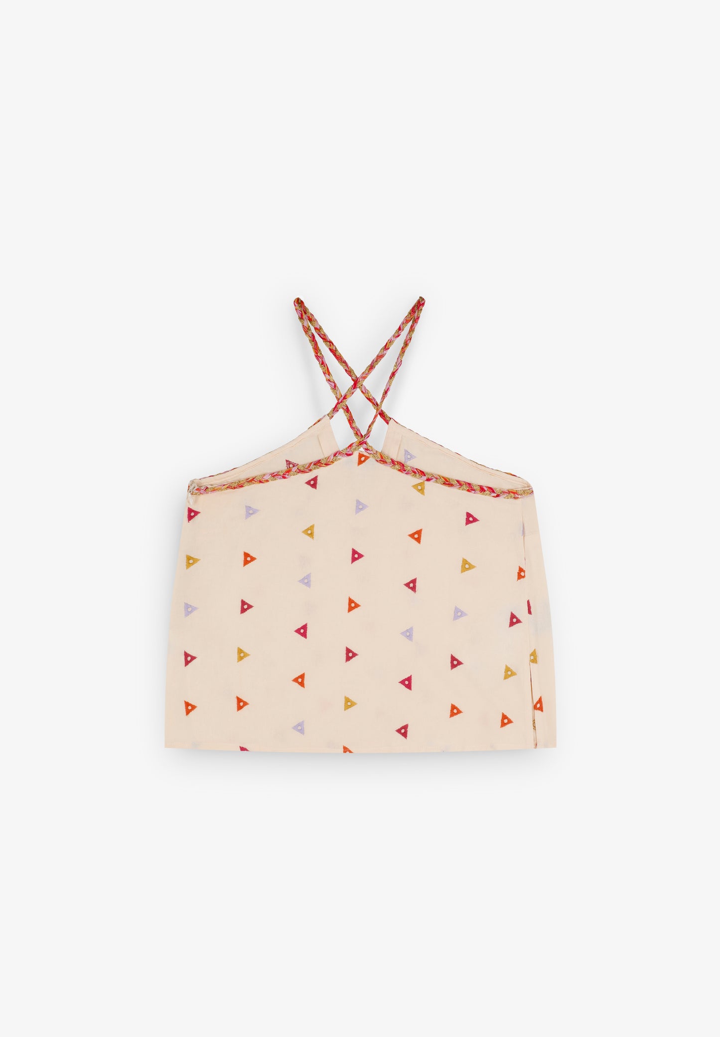 TOP HALTER BORDADOS TRIÁNGULOS