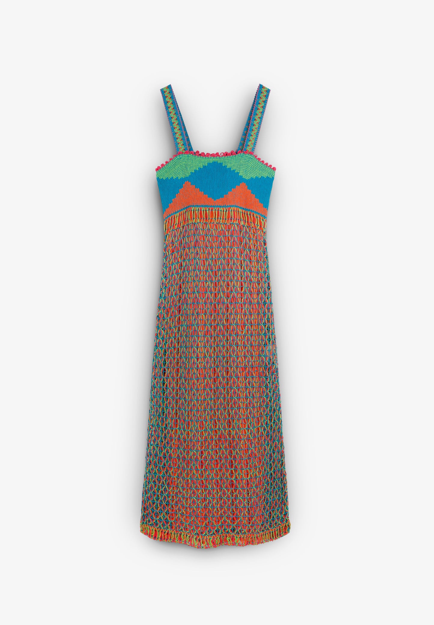 VESTIDO CROCHET MULTICOLOR