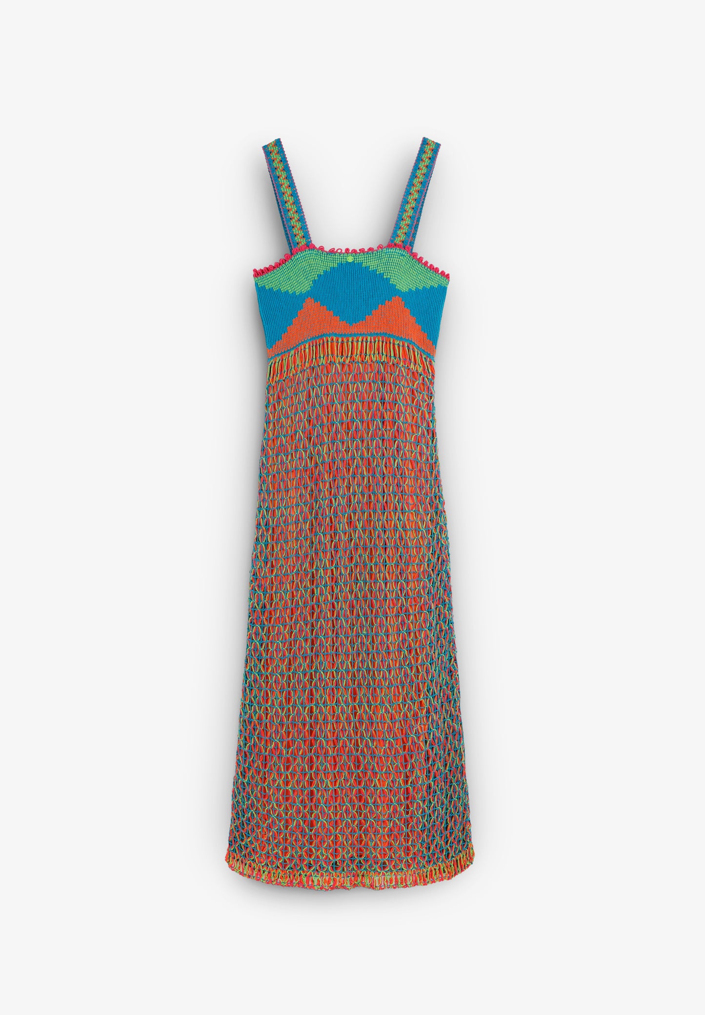 VESTIDO CROCHET MULTICOLOR