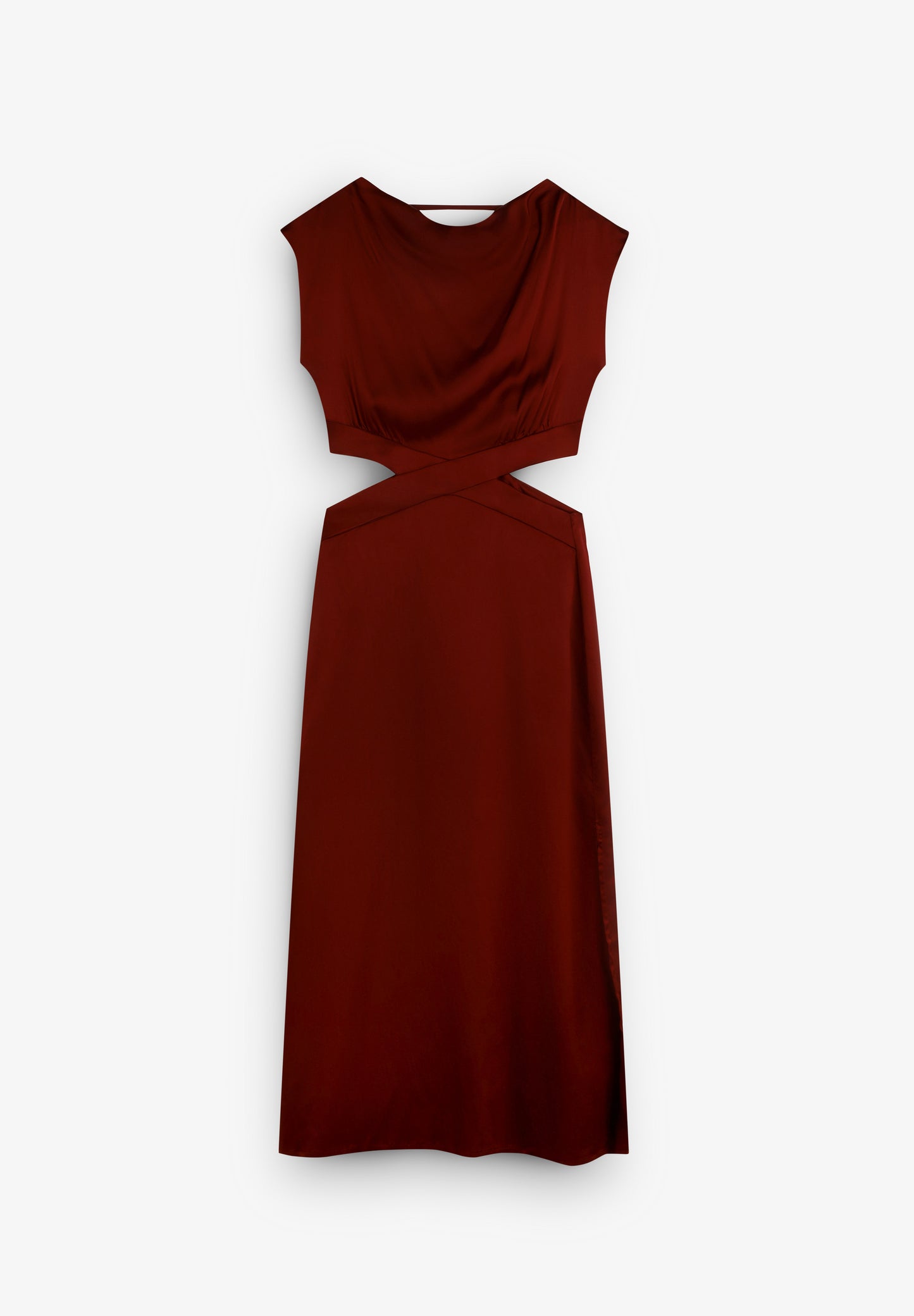 VESTIDO SATINADO ABERTURAS
