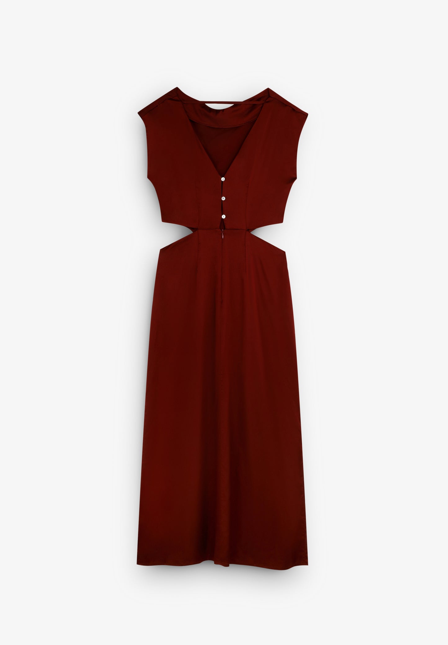 VESTIDO SATINADO ABERTURAS