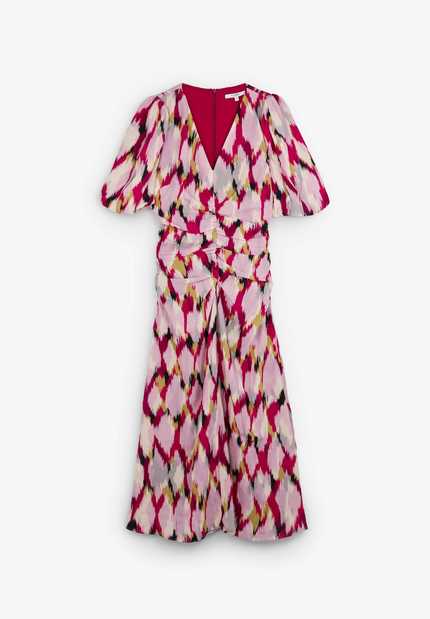 VESTIDO ESTAMPADO FRUNCES