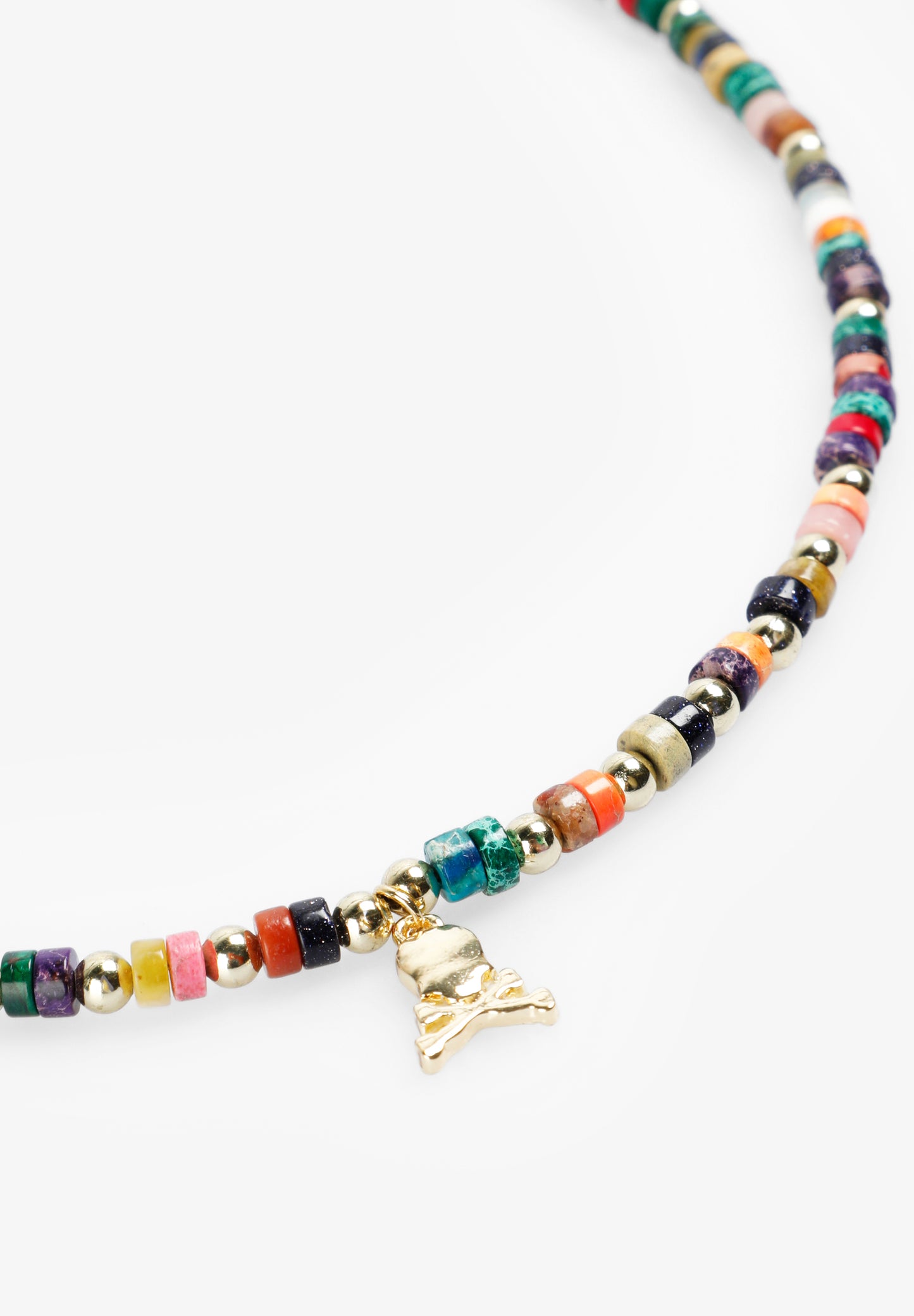 UNISKULL STONES L NECKLACE