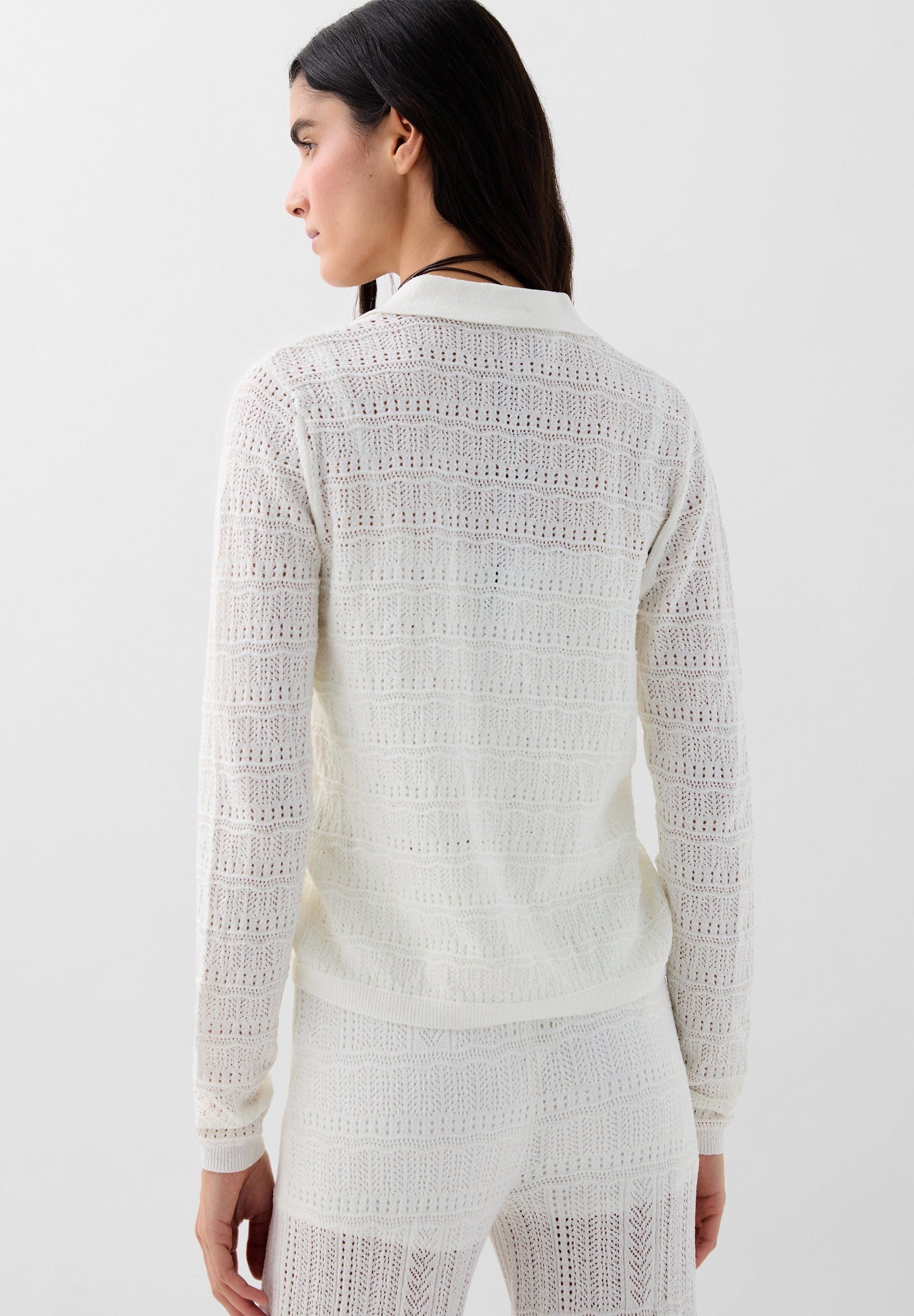 CARDIGAN CROCHET LINO