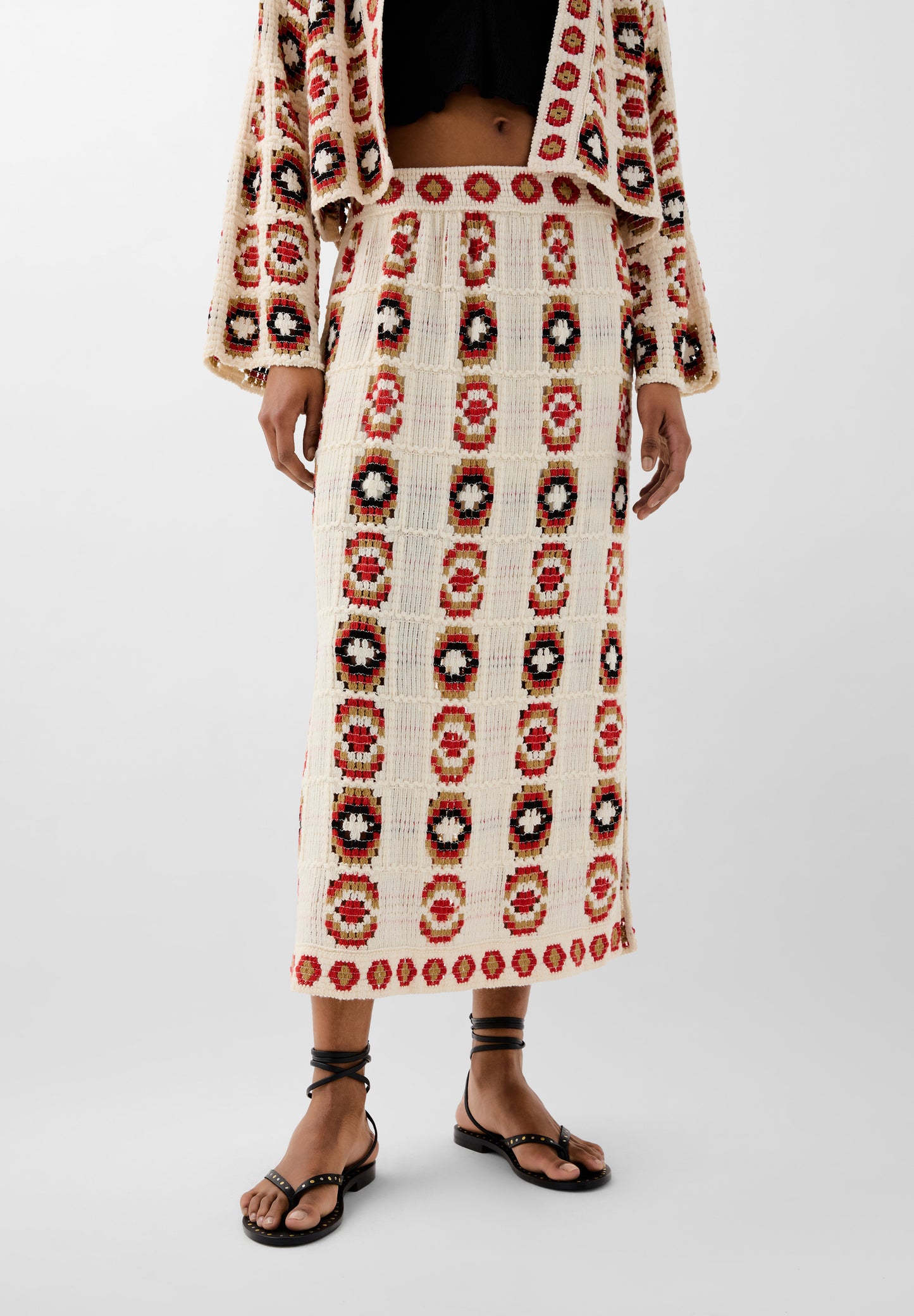 FALDA RECTA CROCHET