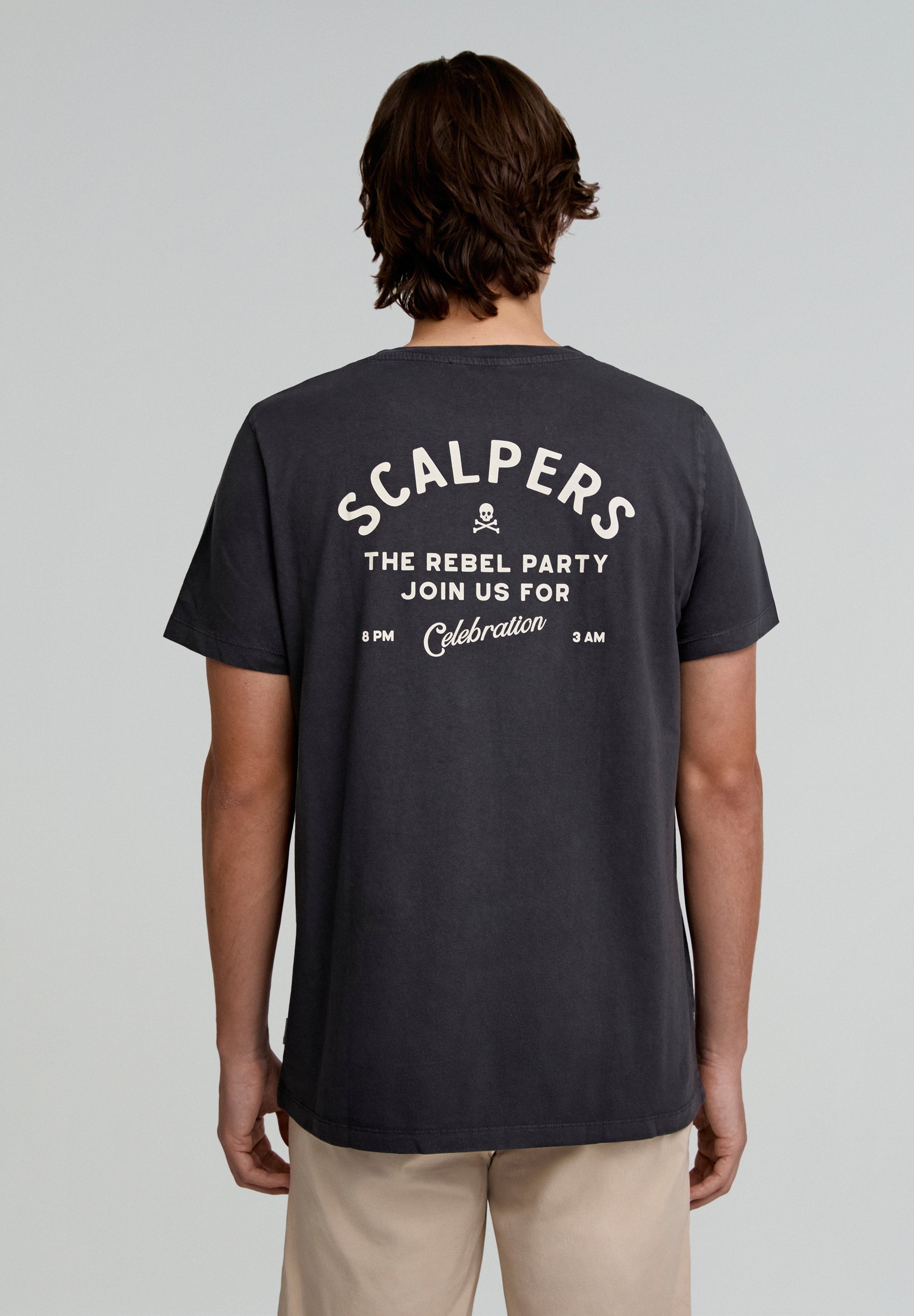 CAMISETA LAVADA PRINT TEXTO