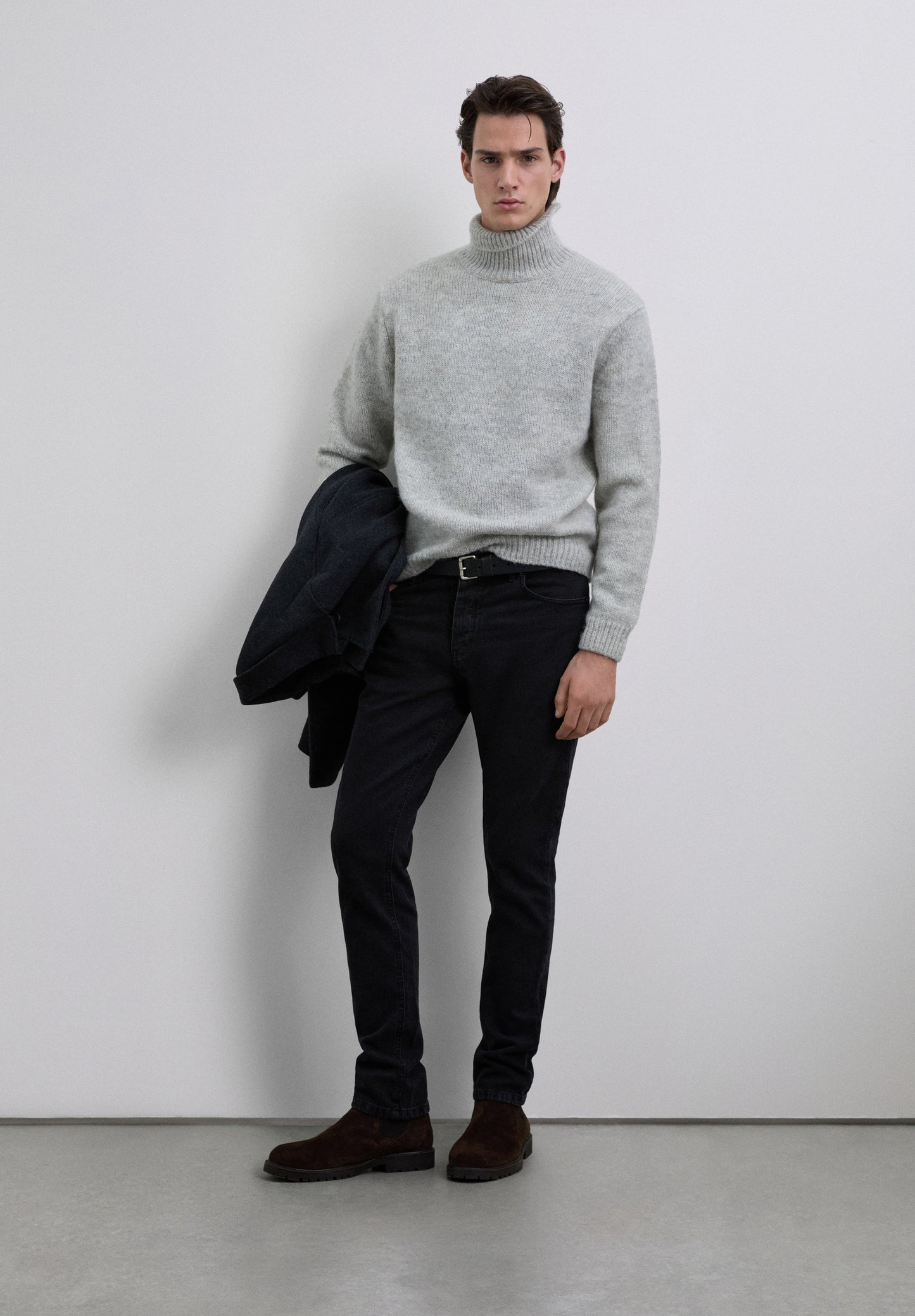 SCSMITH ROLL NECK TRICOT