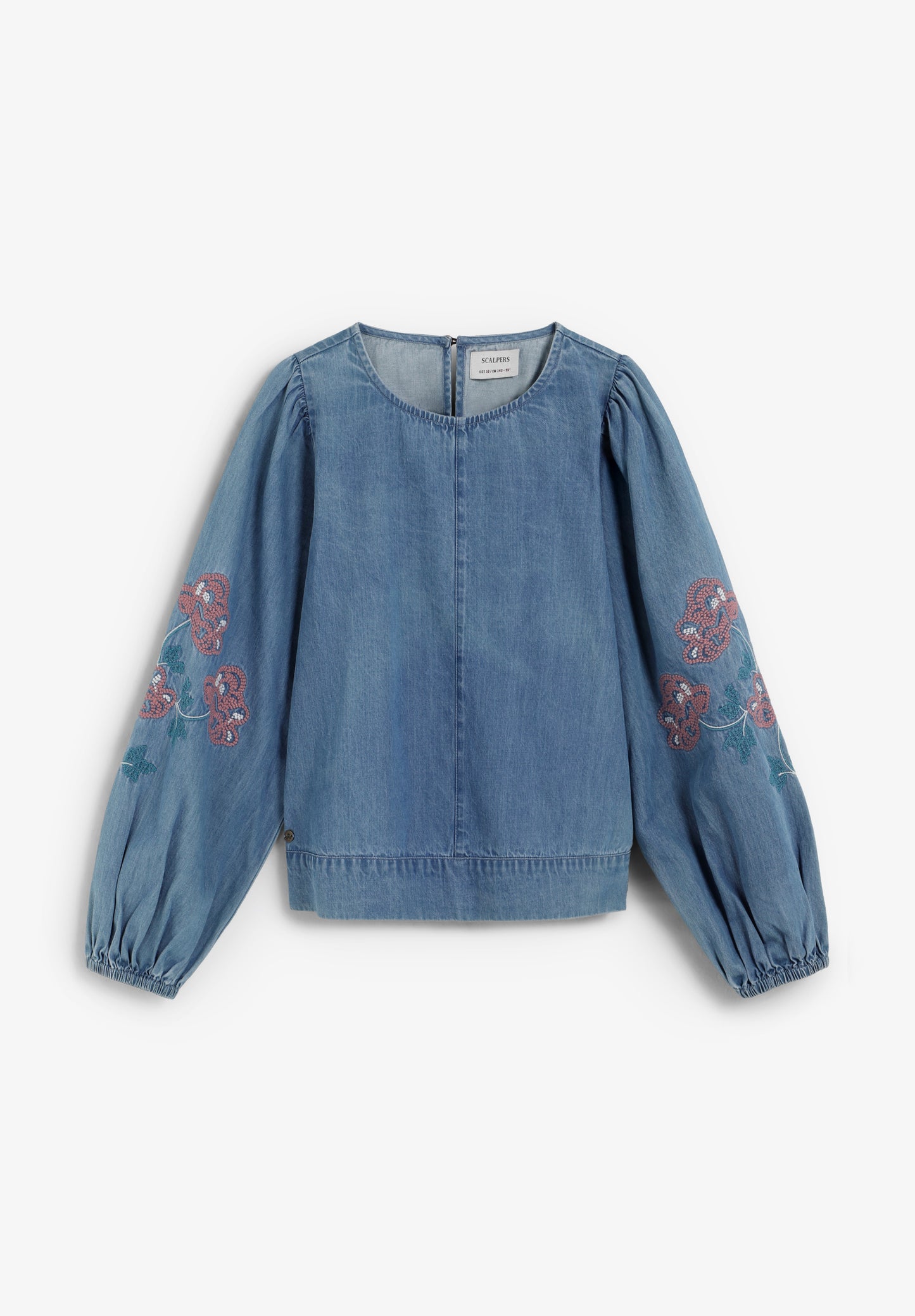BLUSA DENIM FLORES