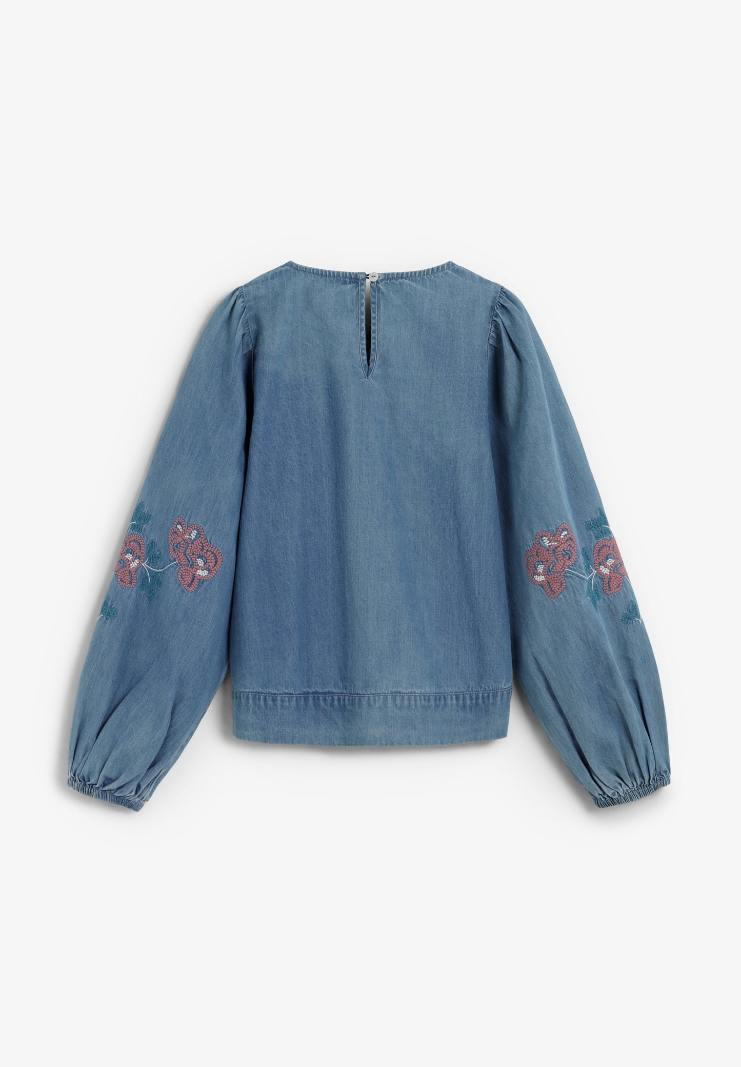 BLUSA DENIM FLORES
