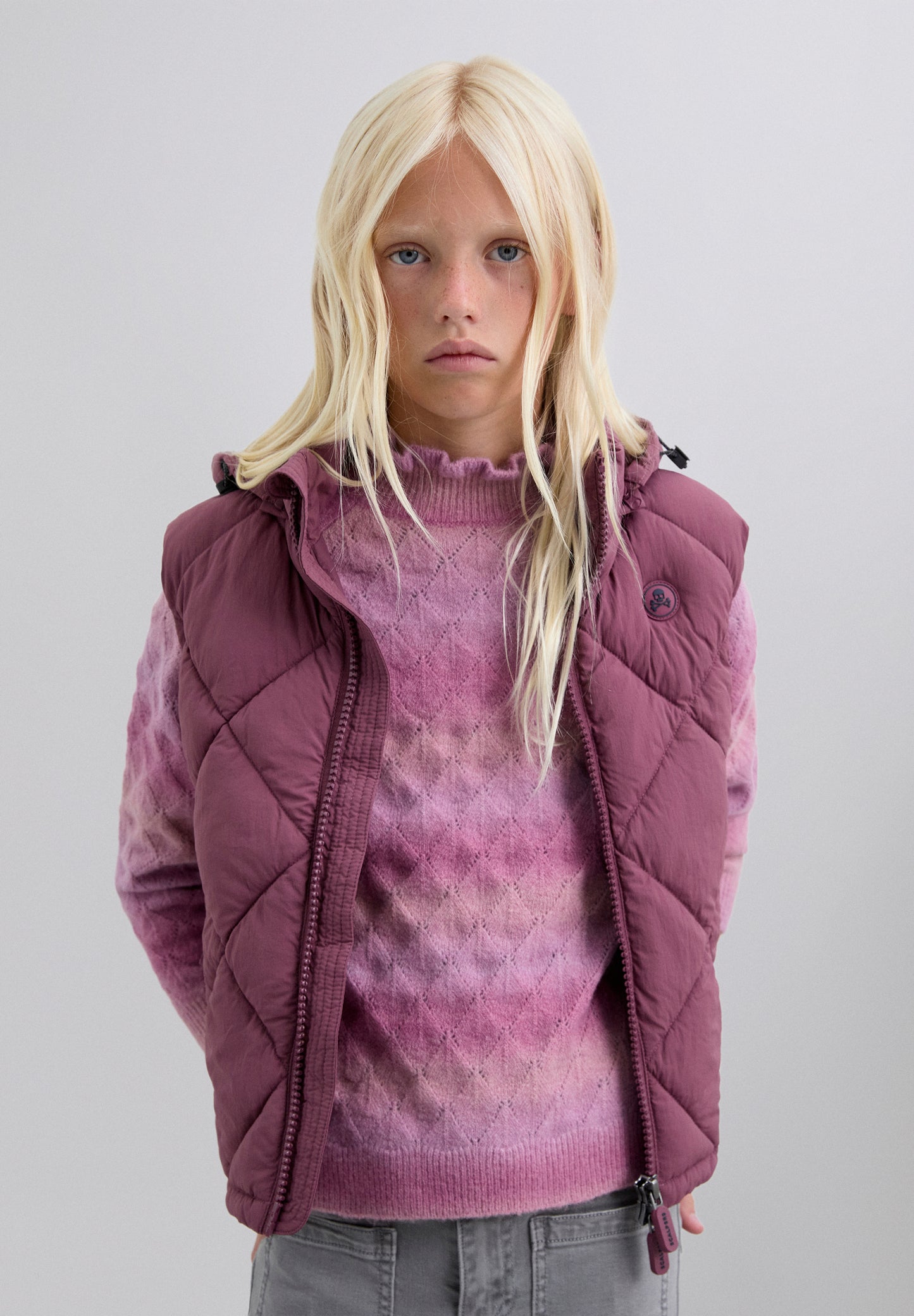 CHALECO ACOLCHADO CAPUCHA CALAVERA