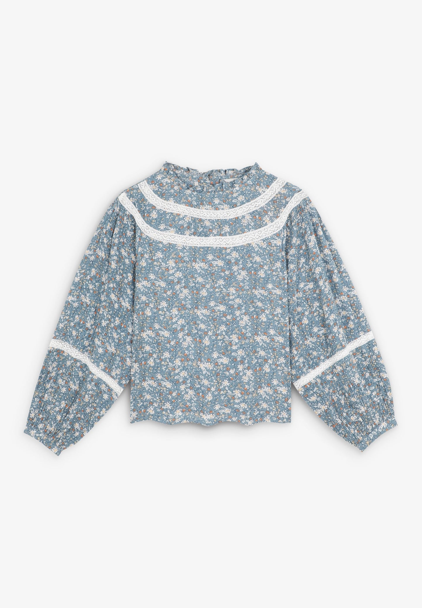 BLUSA ESTAMPADA CONTRASTE