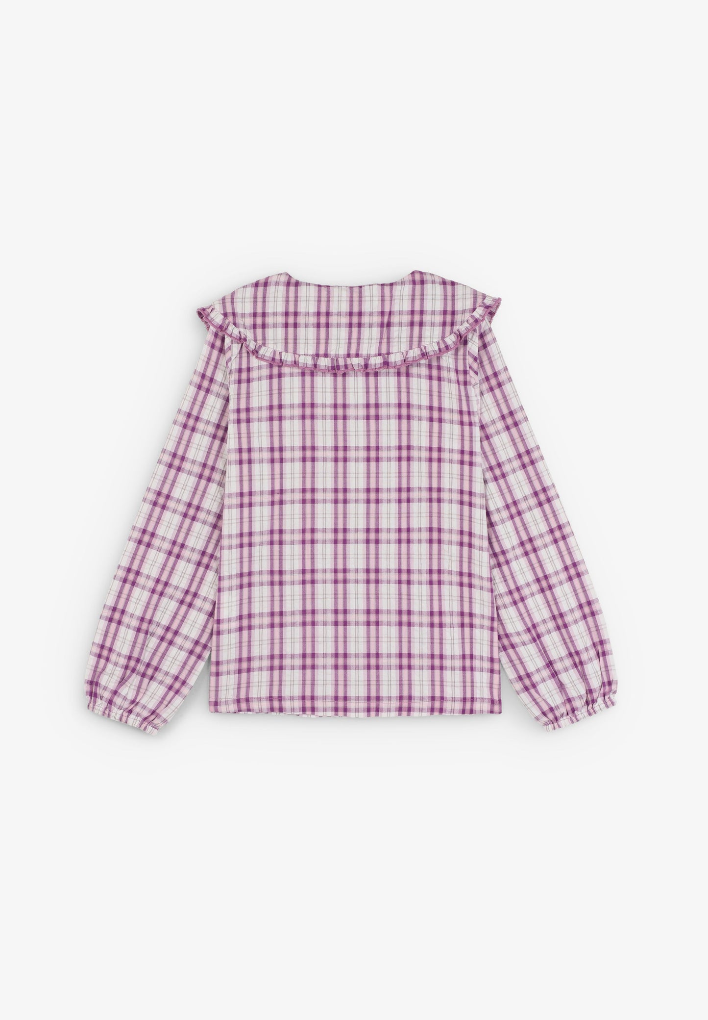 CAMISA VICHY CUELLO VOLANTE