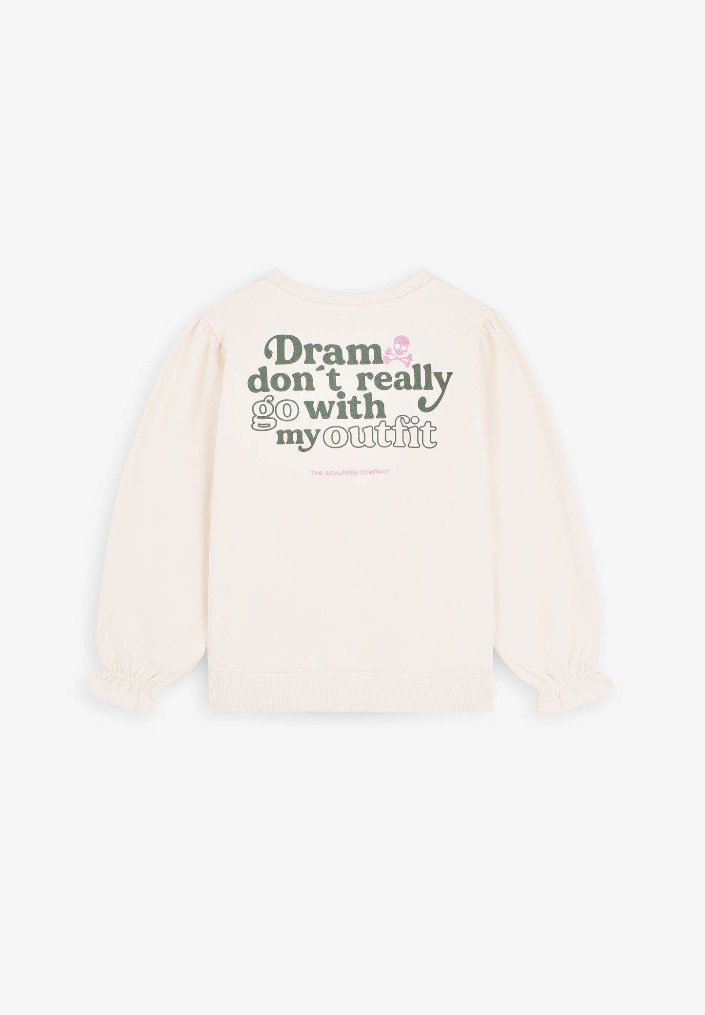 SUDADERA MANGA ABULLONADA ESTAMPADA