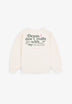 SUDADERA MANGA ABULLONADA ESTAMPADA