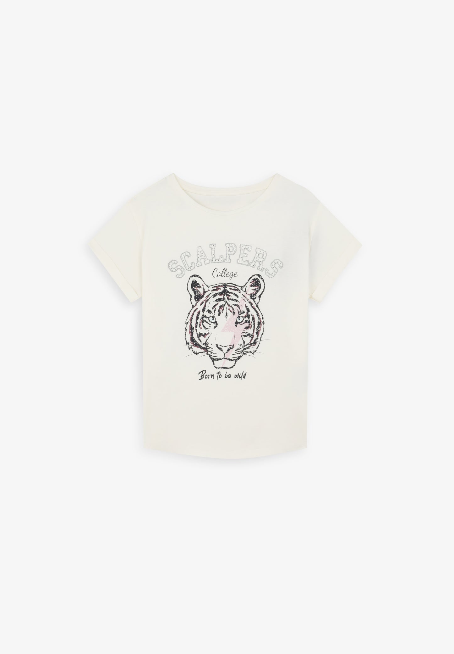 CAMISETA STRASS ESTAMPADA