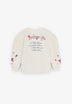 SUDADERA MANGA ABULLONADA ESTAMPADA