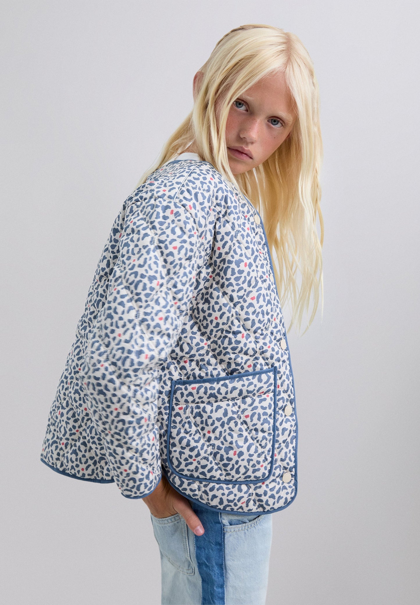 CHAQUETA ACOLCHADA ANIMAL PRINT