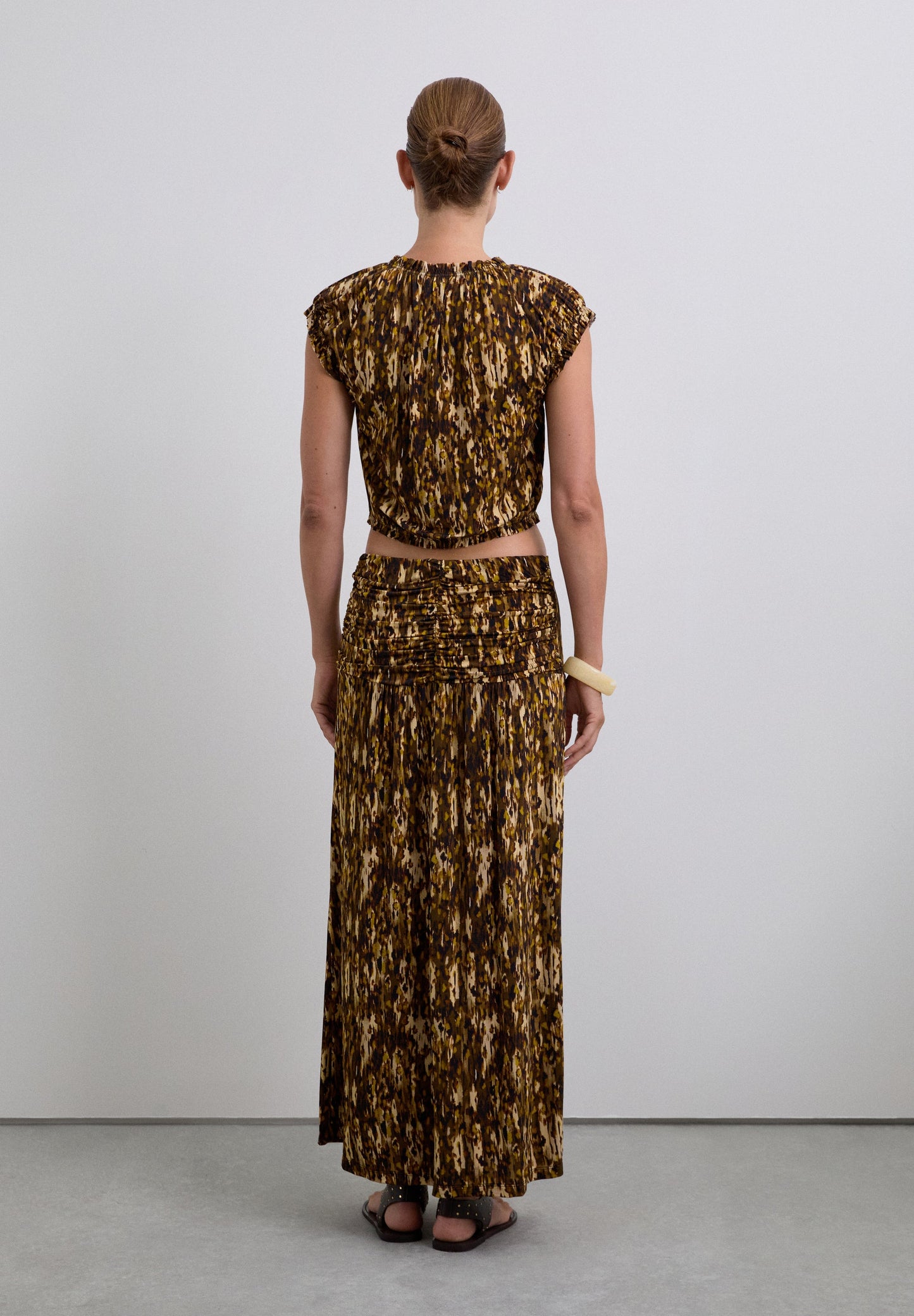 FALDA HEBILLA ESTAMPADA