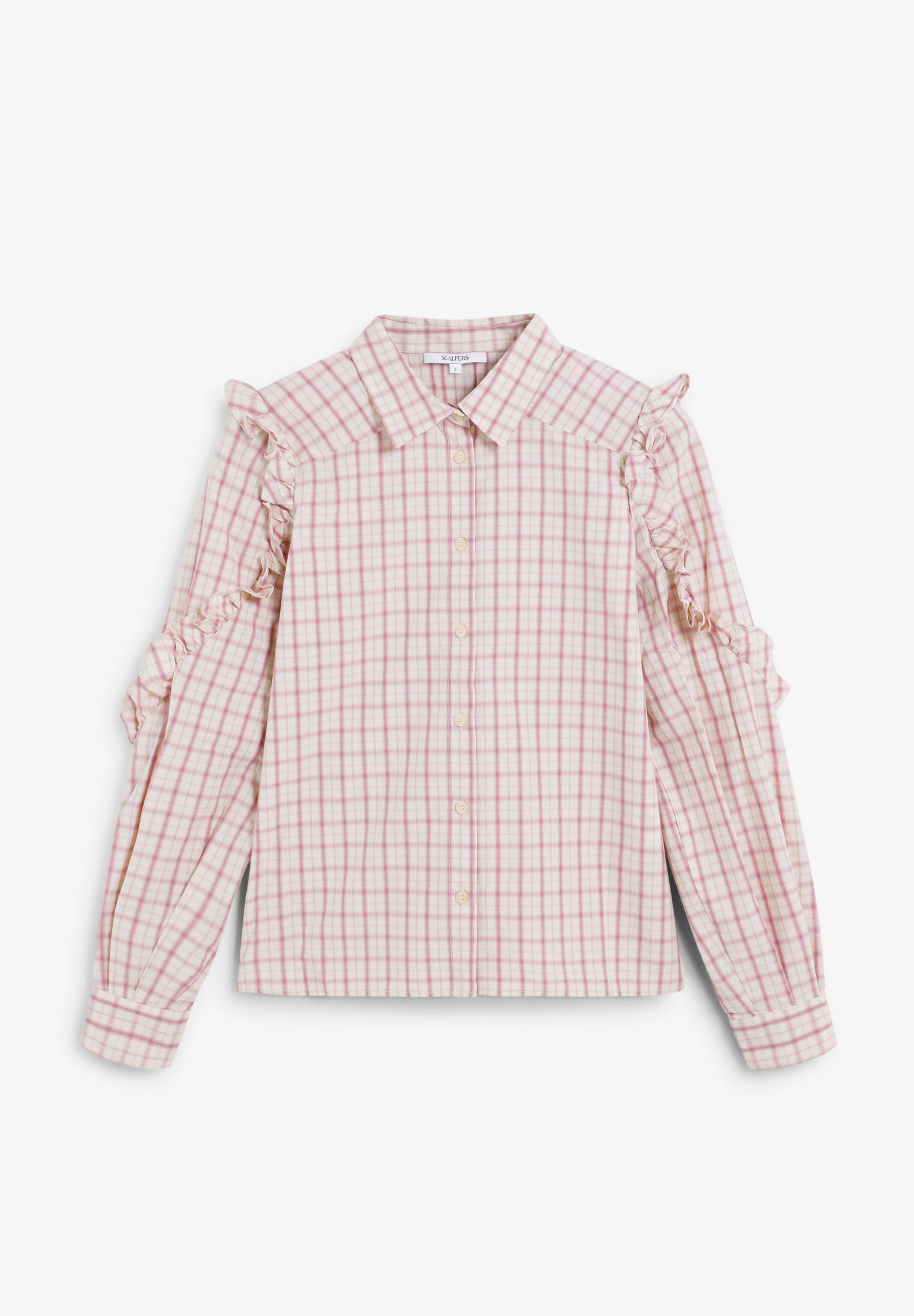 CAMISA CUADROS DETALLES FRUNCES