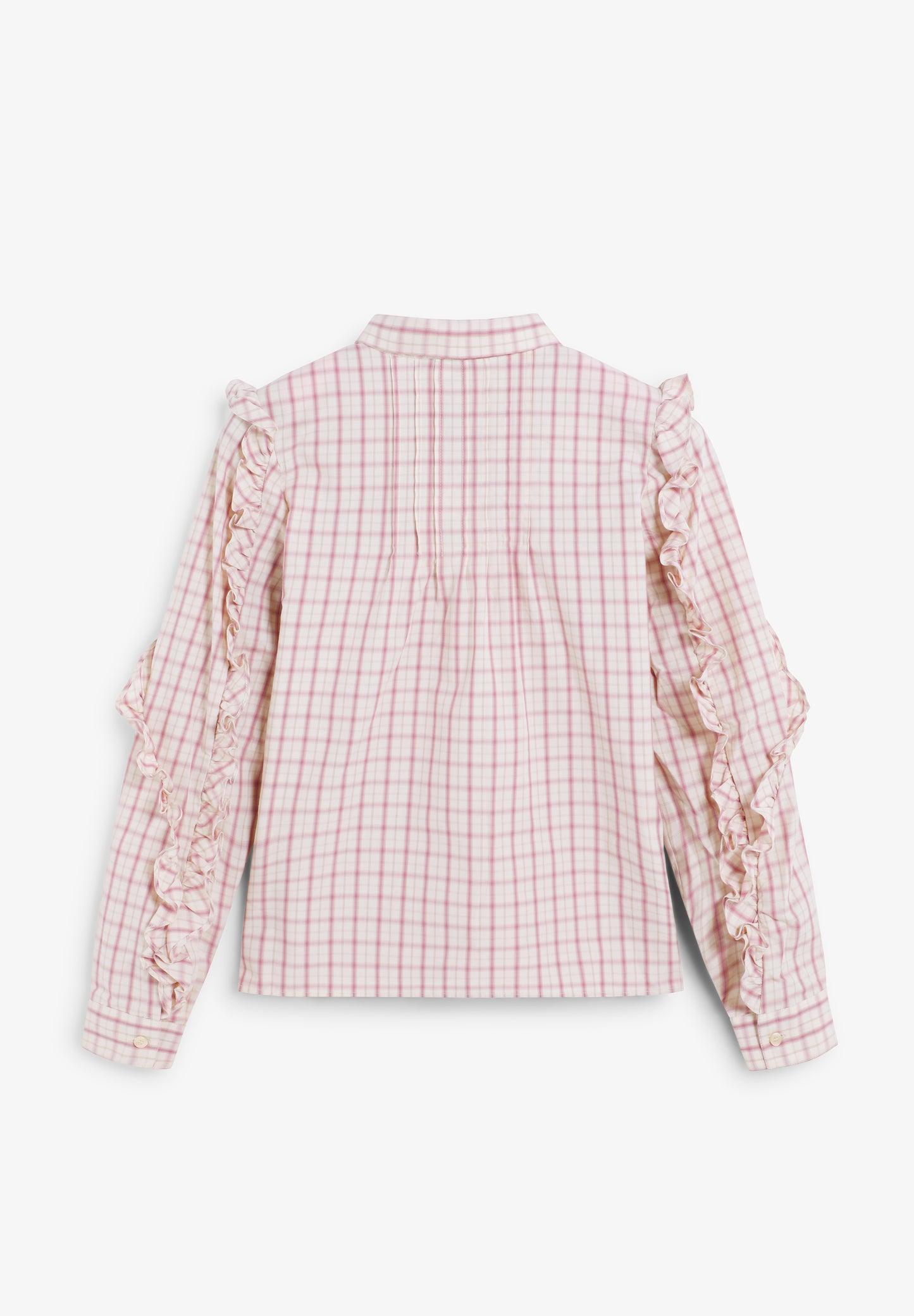 CAMISA CUADROS DETALLES FRUNCES