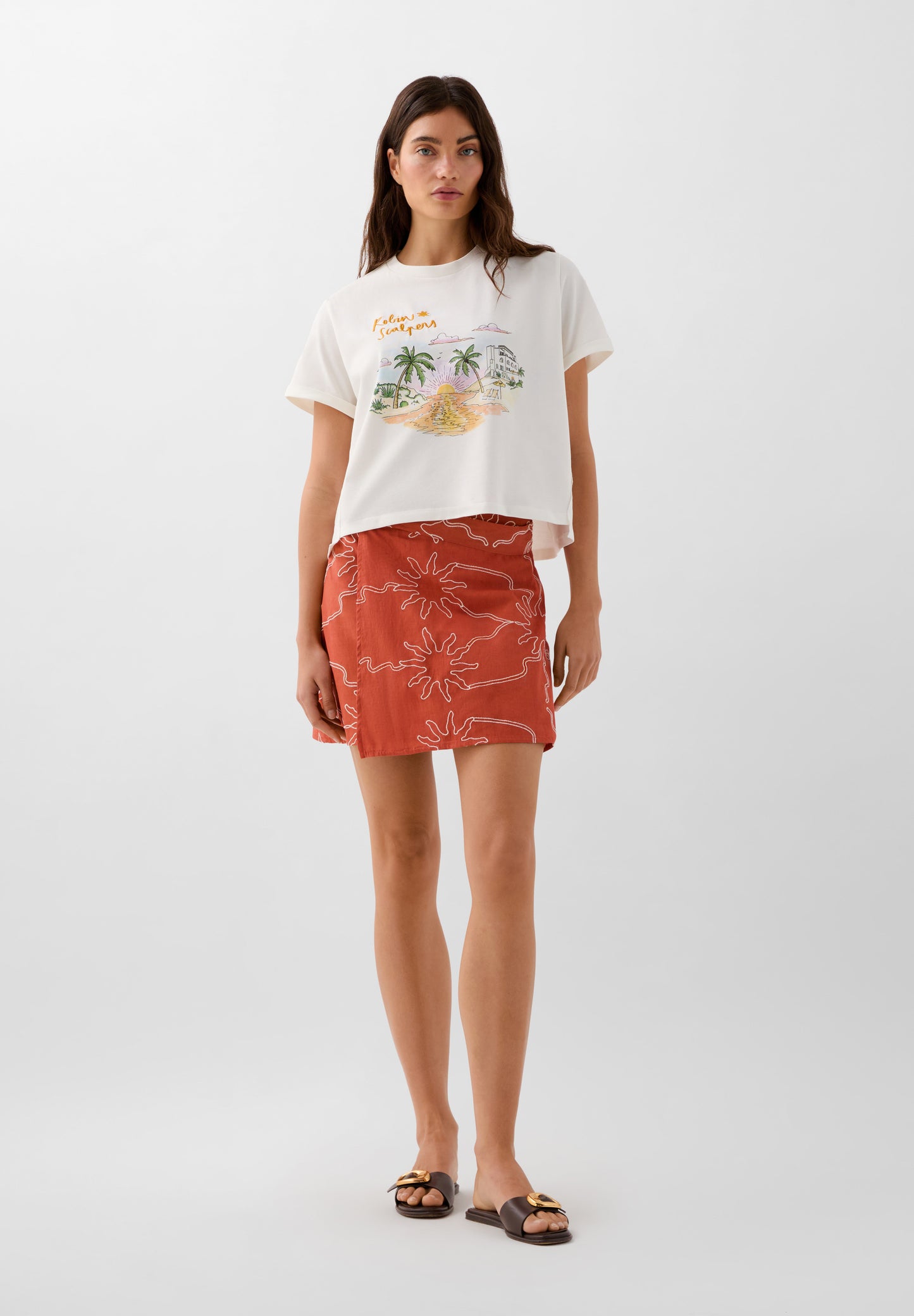 CAMISETA ESTAMPADA BORDADA
