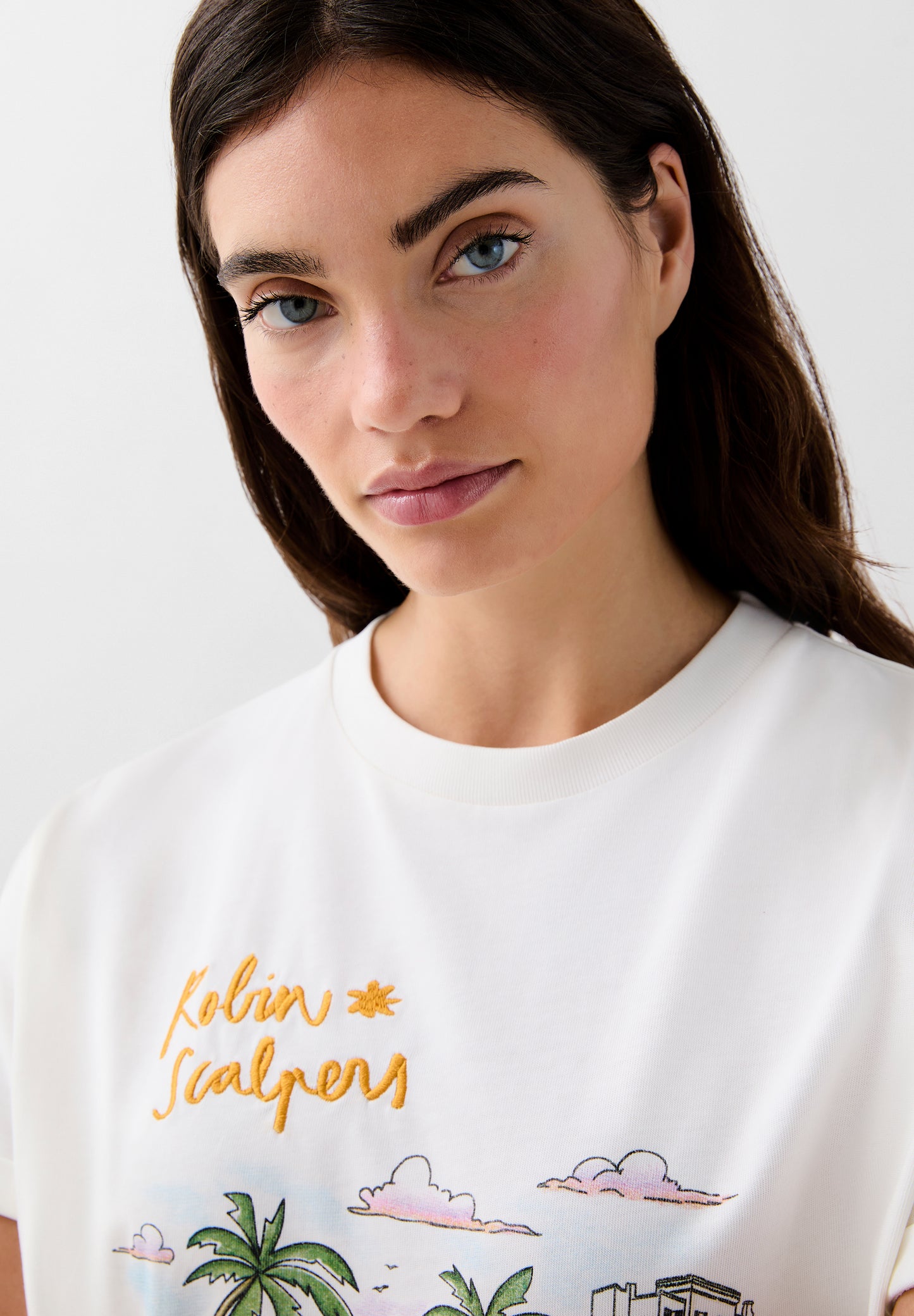 CAMISETA ESTAMPADA BORDADA