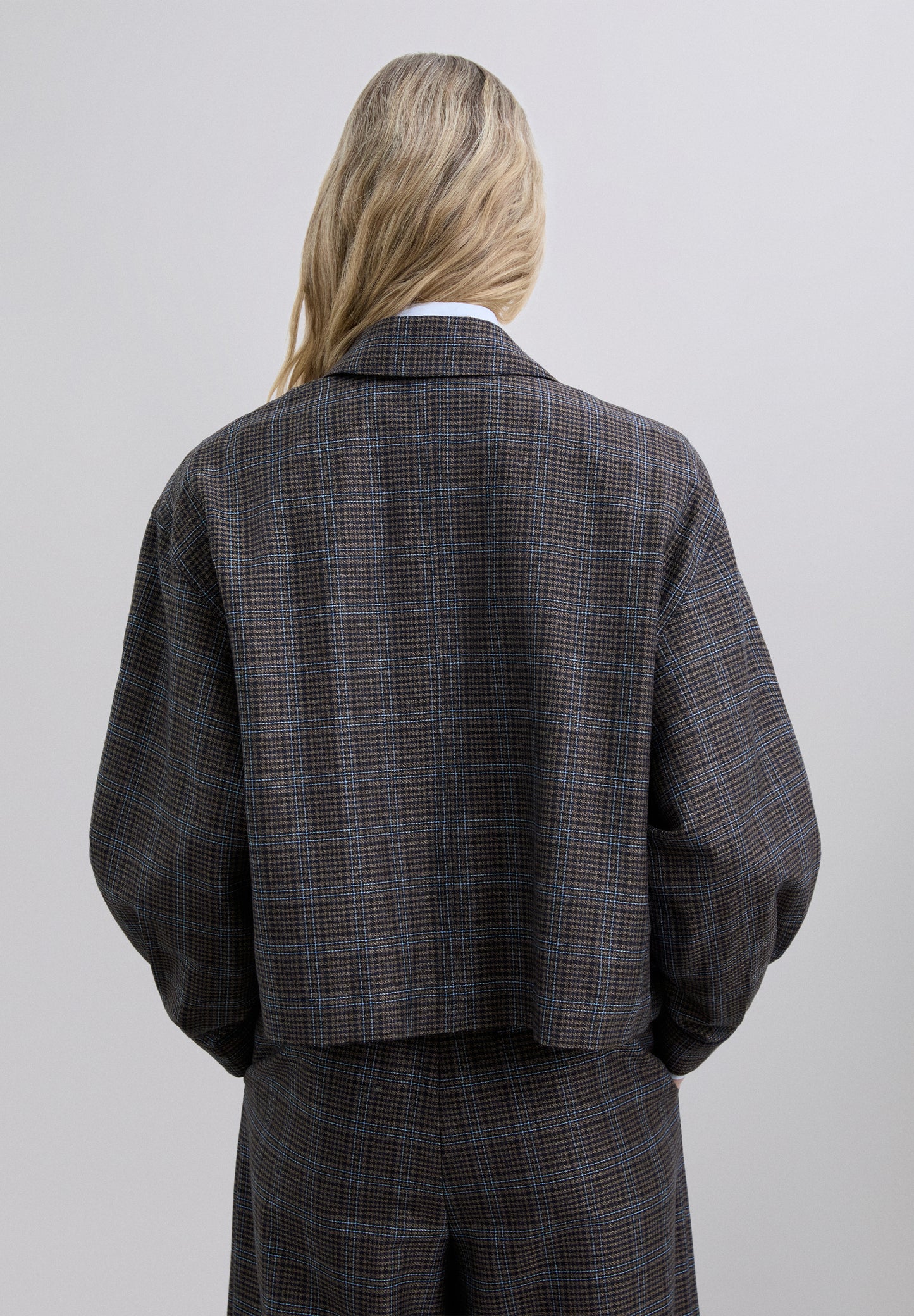 CHAQUETA CUADROS BOLSILLOS