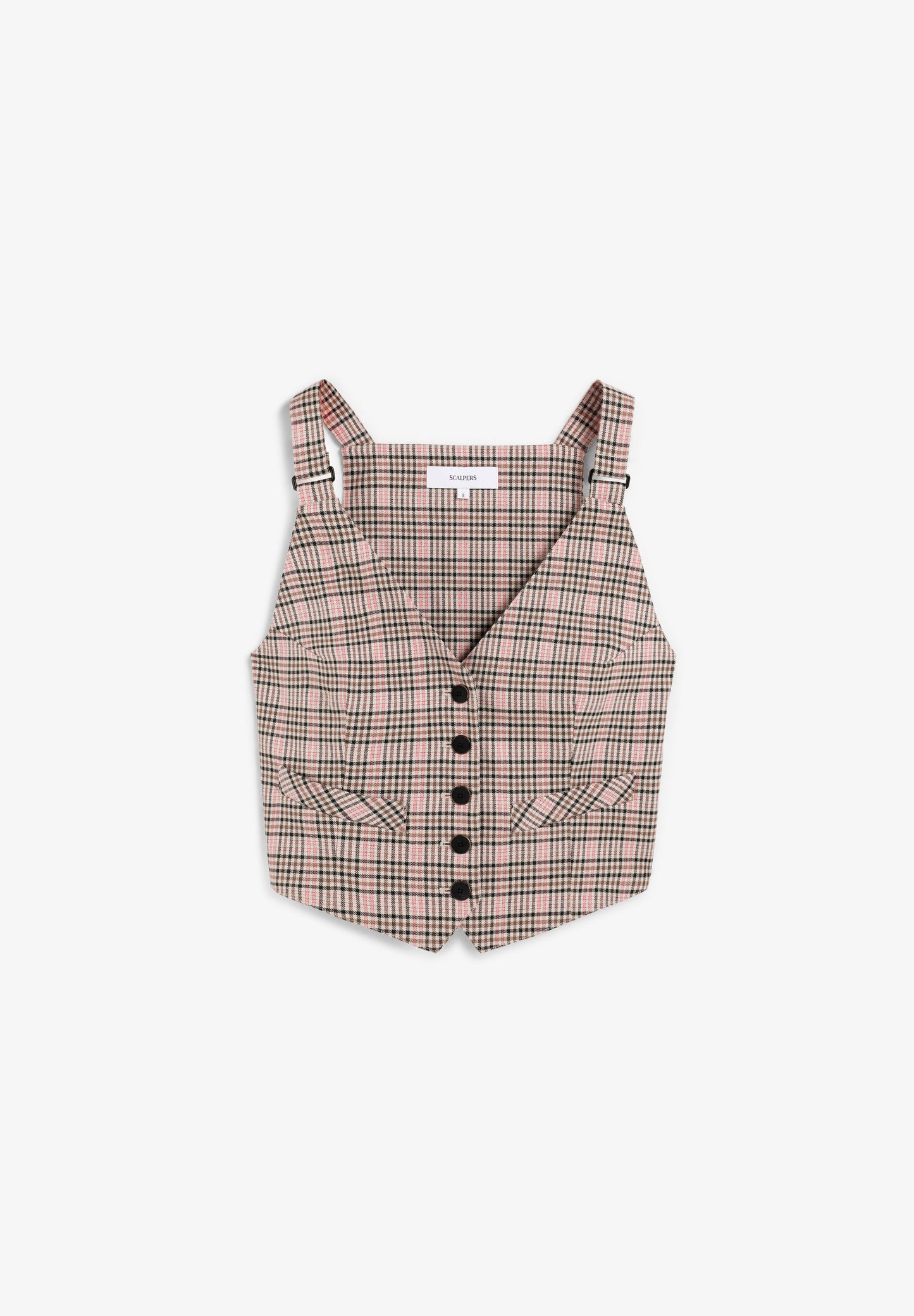 CHALECO CUADROS TIRANTES