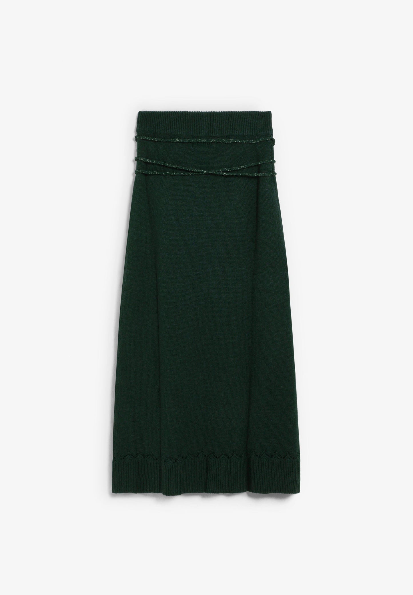FALDA PUNTO CORDÓN METALIZADO