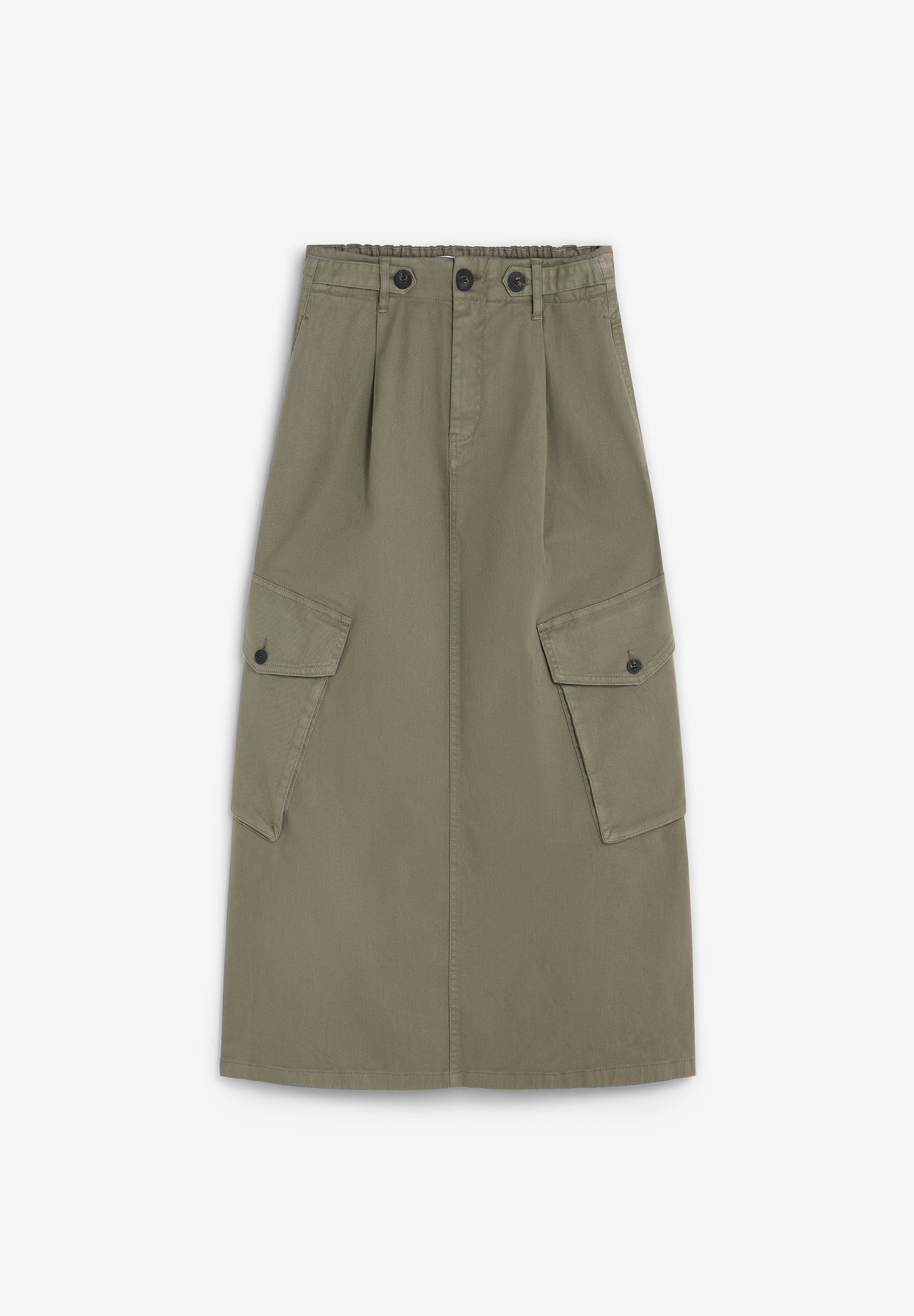 FALDA MIDI CARGO BOLSILLOS