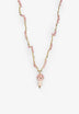 CASHFANA | COLLAR LARGO DE CERÁMICA FUNGHI ROSA
