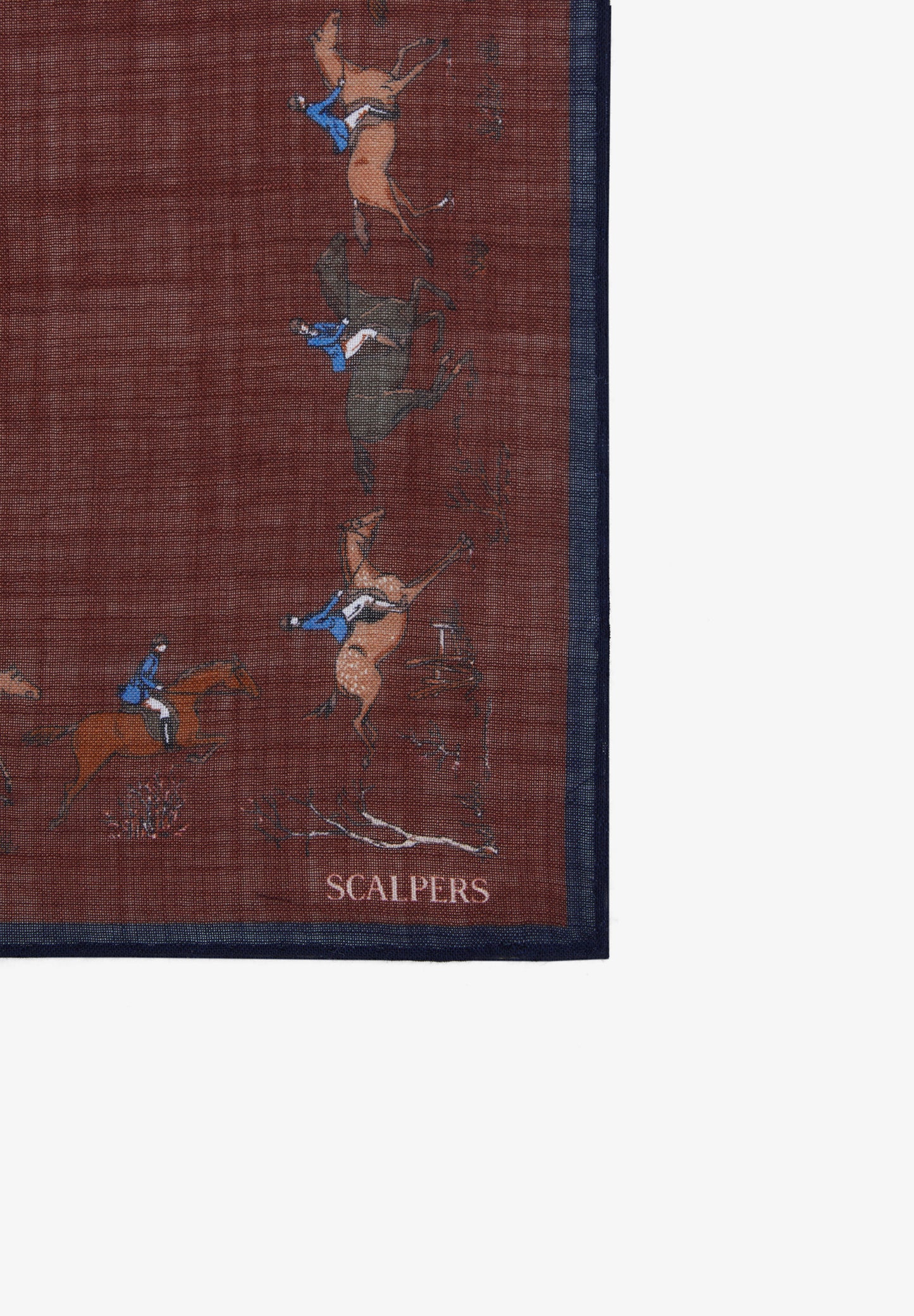 PAÑUELO SEDA ESTAMPADO EQUITACIÓN