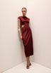 VESTIDO SATINADO ABERTURAS
