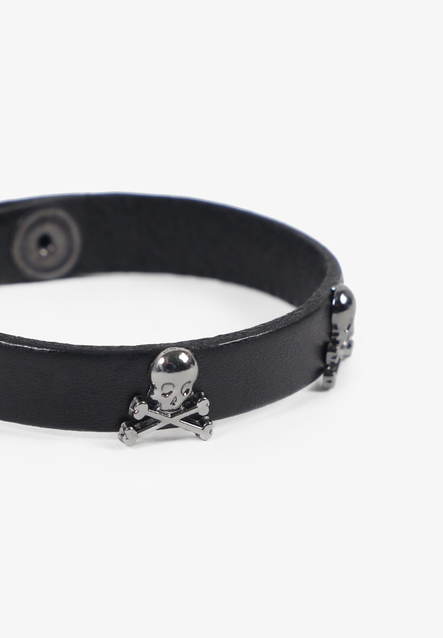 PULSERA PIEL CALAVERAS