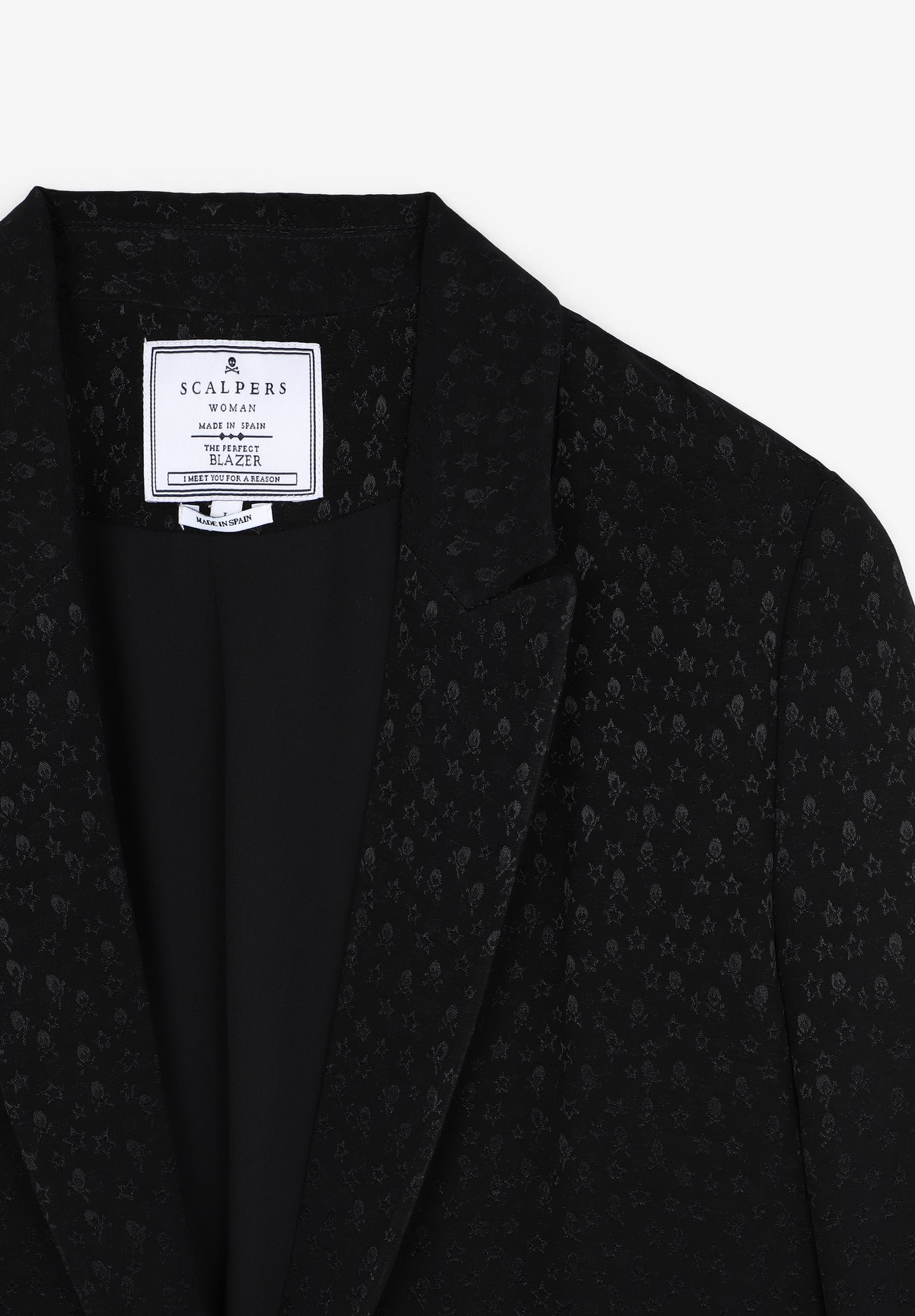 BLAZER JACQUARD CALAVERAS ESTRELLAS