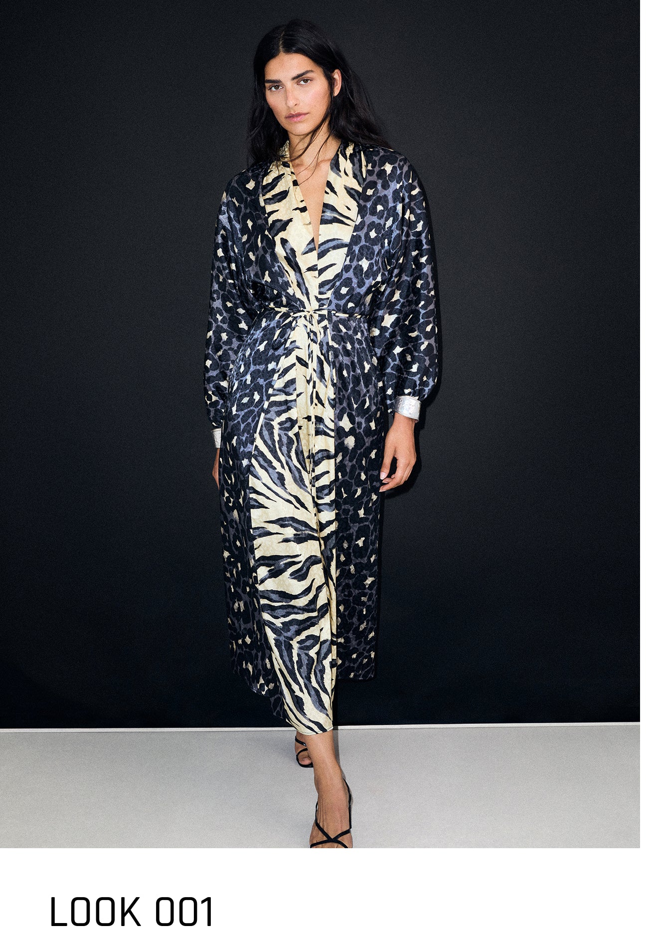 VESTIDO LARGO ANIMAL PRINT
