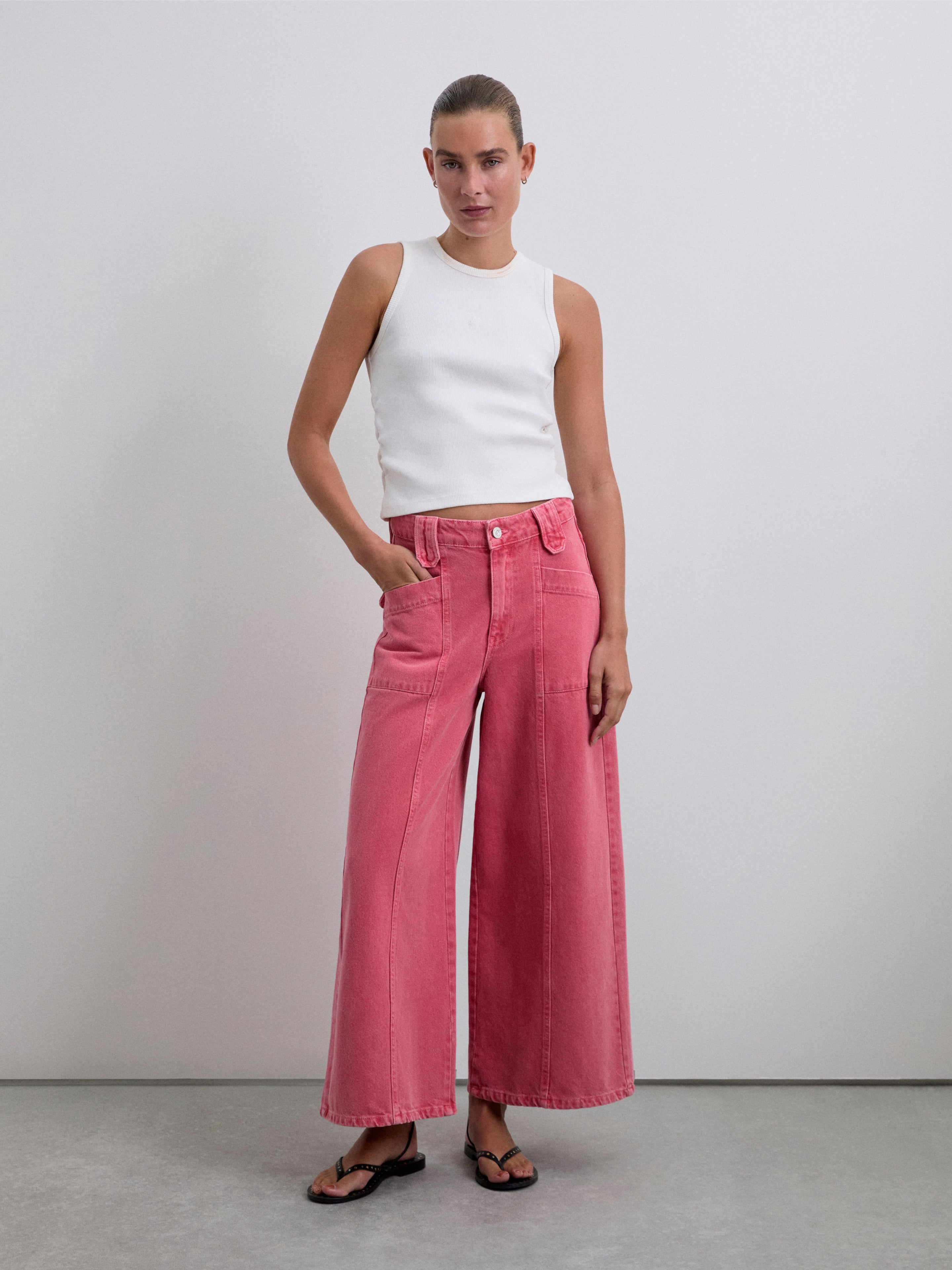 VAQUEROS CULOTTE EFECTO LAVADO