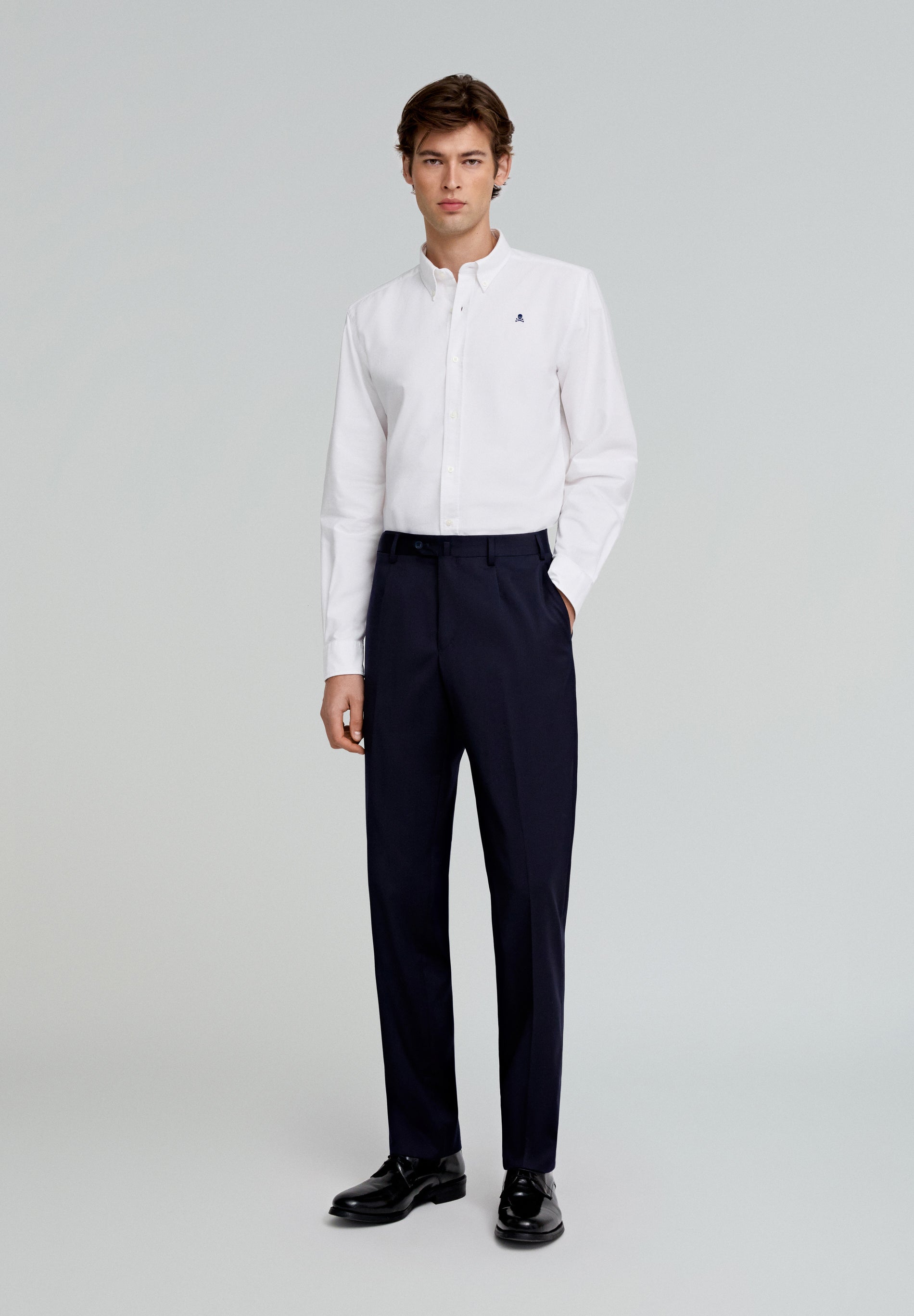 CAMISA OXFORD CALAVERA CONTRASTE - Scalpers