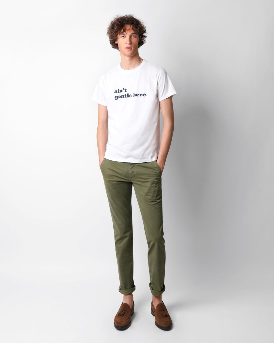 CASUAL CHINO PANTS:KHAKI