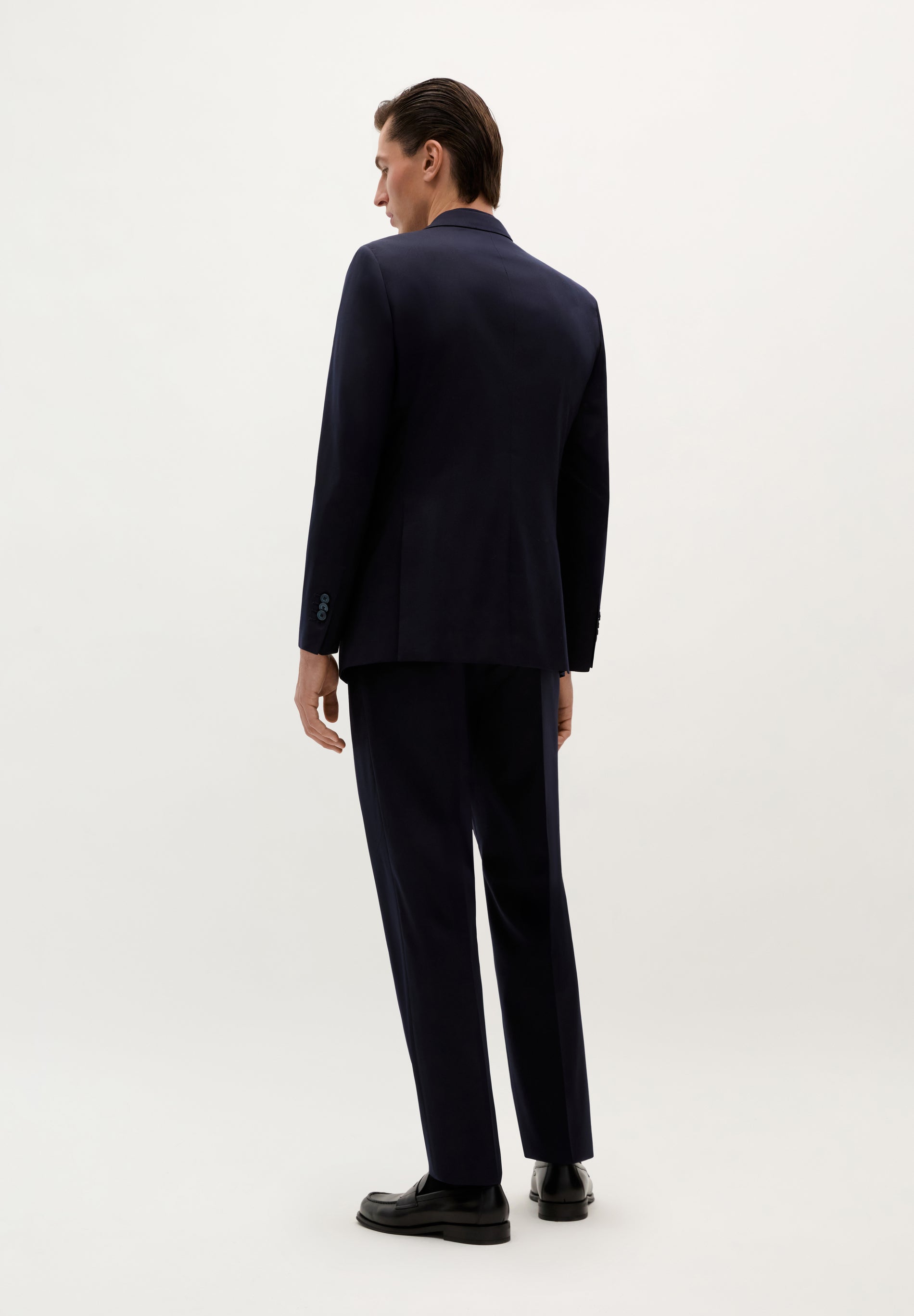TRAJE CLÁSICO LANA AZUL MARINO - Scalpers