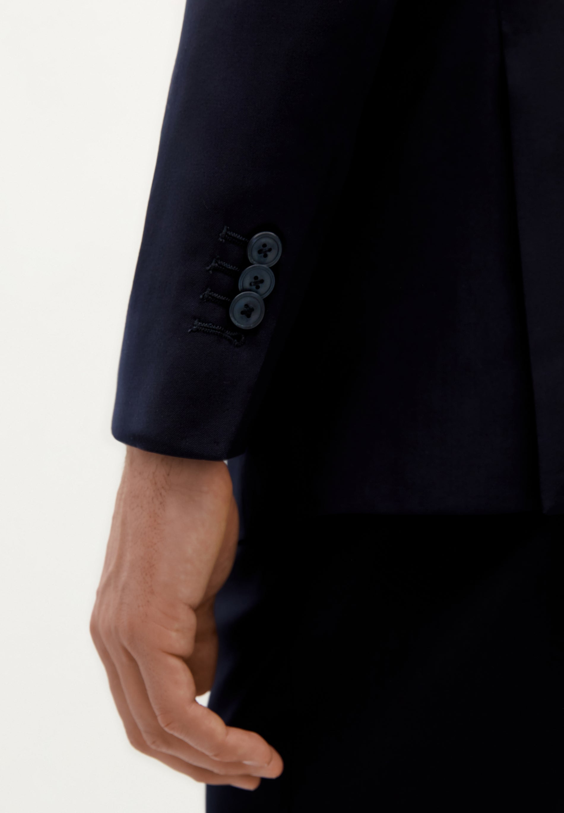 TRAJE CLÁSICO LANA AZUL MARINO - Scalpers