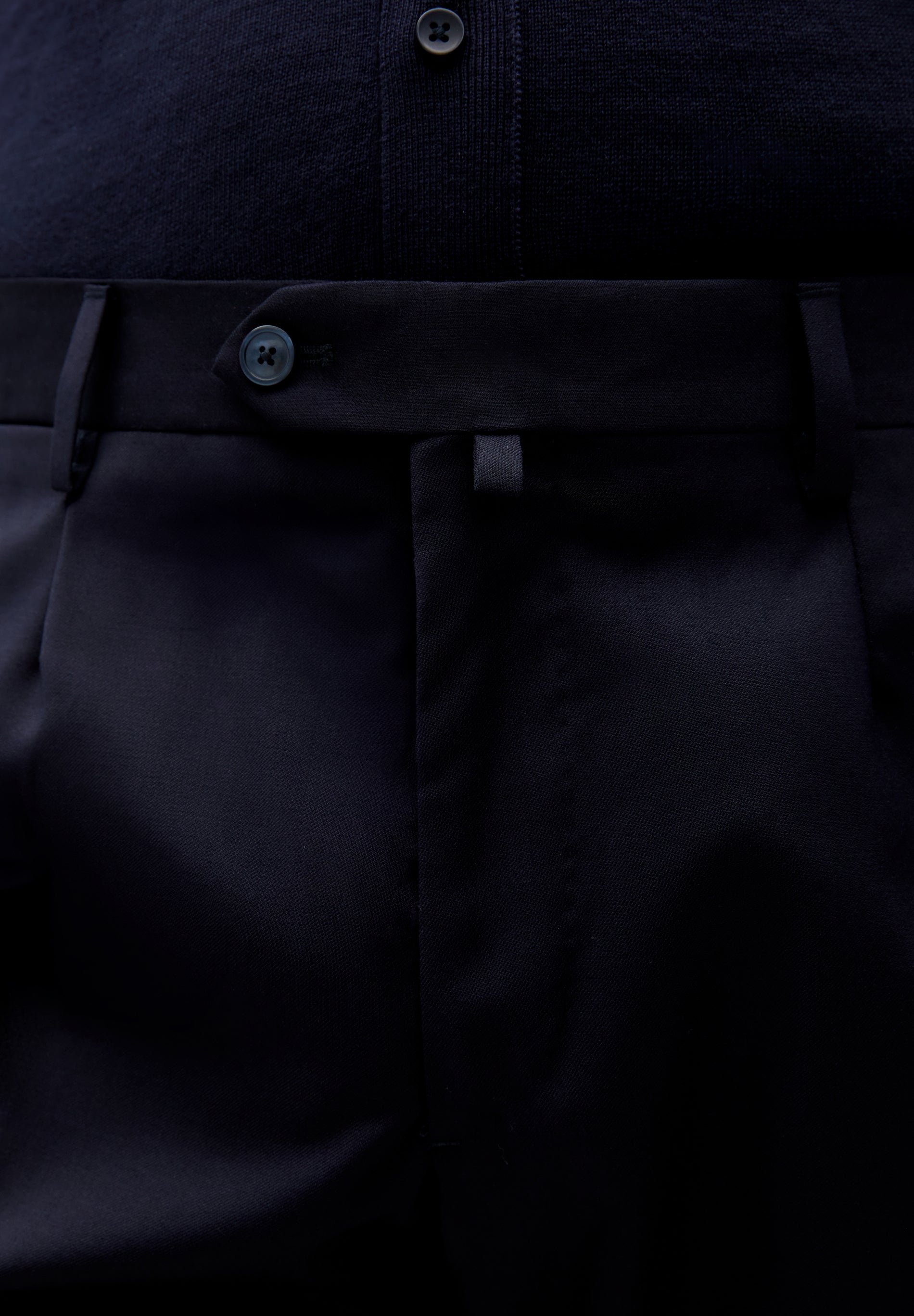 TRAJE CLÁSICO LANA AZUL MARINO - Scalpers